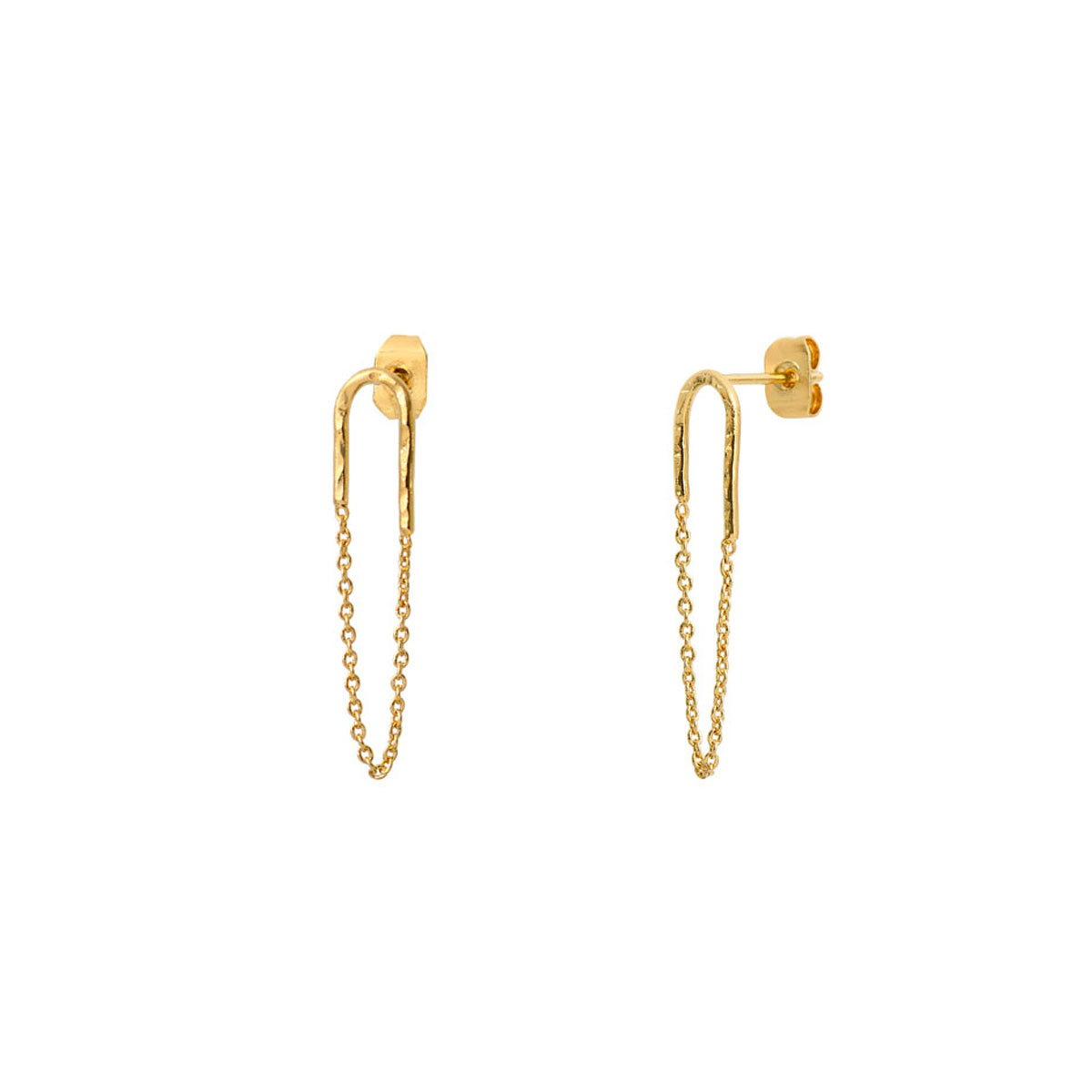 Boucles d'oreilles chaines COLETTE