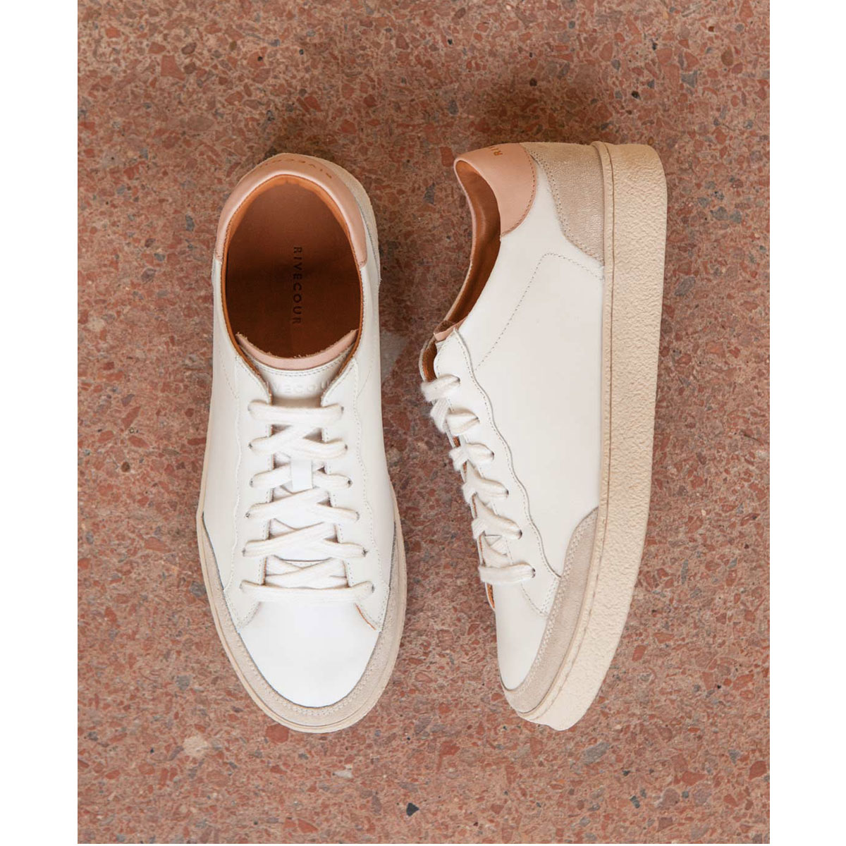 RIVECOUR Baskets N°14 Blanc blush