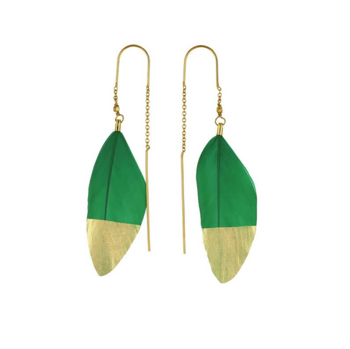 STALACTITE Boucles d'oreilles CHEYENNE Vert Kelly