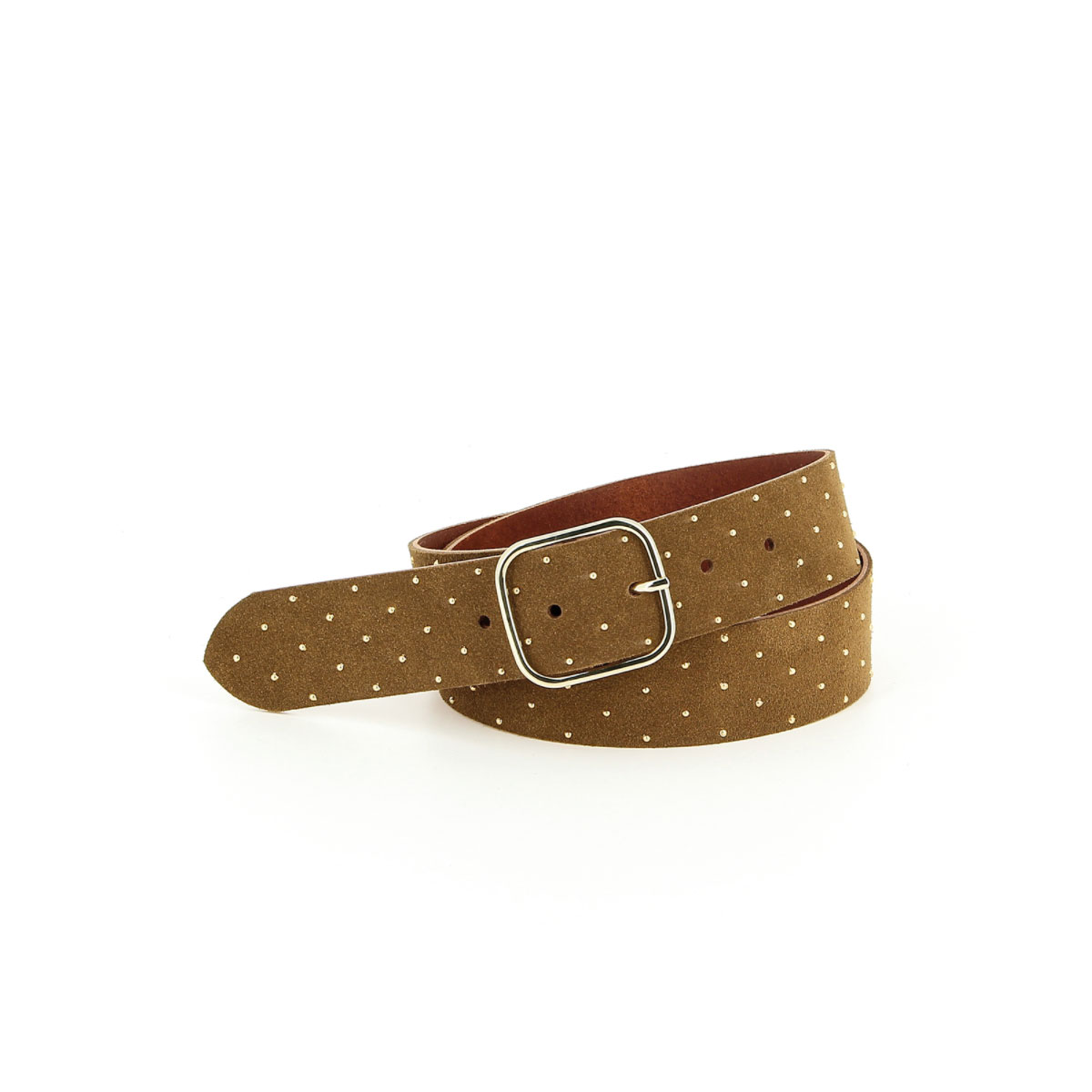 HERBERT Ceinture LA LILOU Velour tobacco