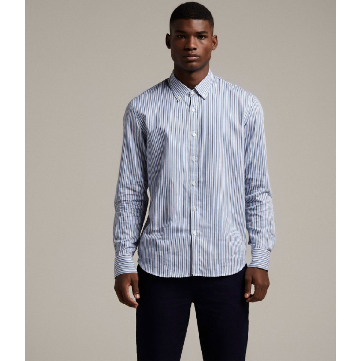 HOMECORE Chemise TOKYO posi blue/white stripes