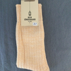 BECK SONDERGAARD Chaussettes Milea Cozy Warm Sand