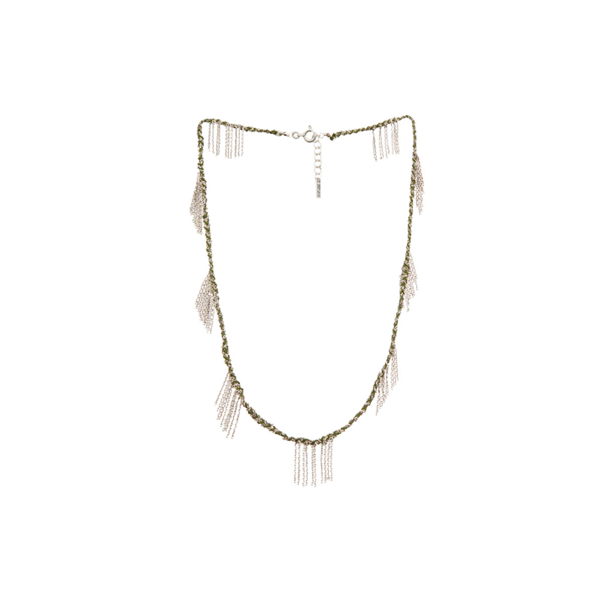 Marie Laure CHAMOREL Collier 651 SILVER KAKI