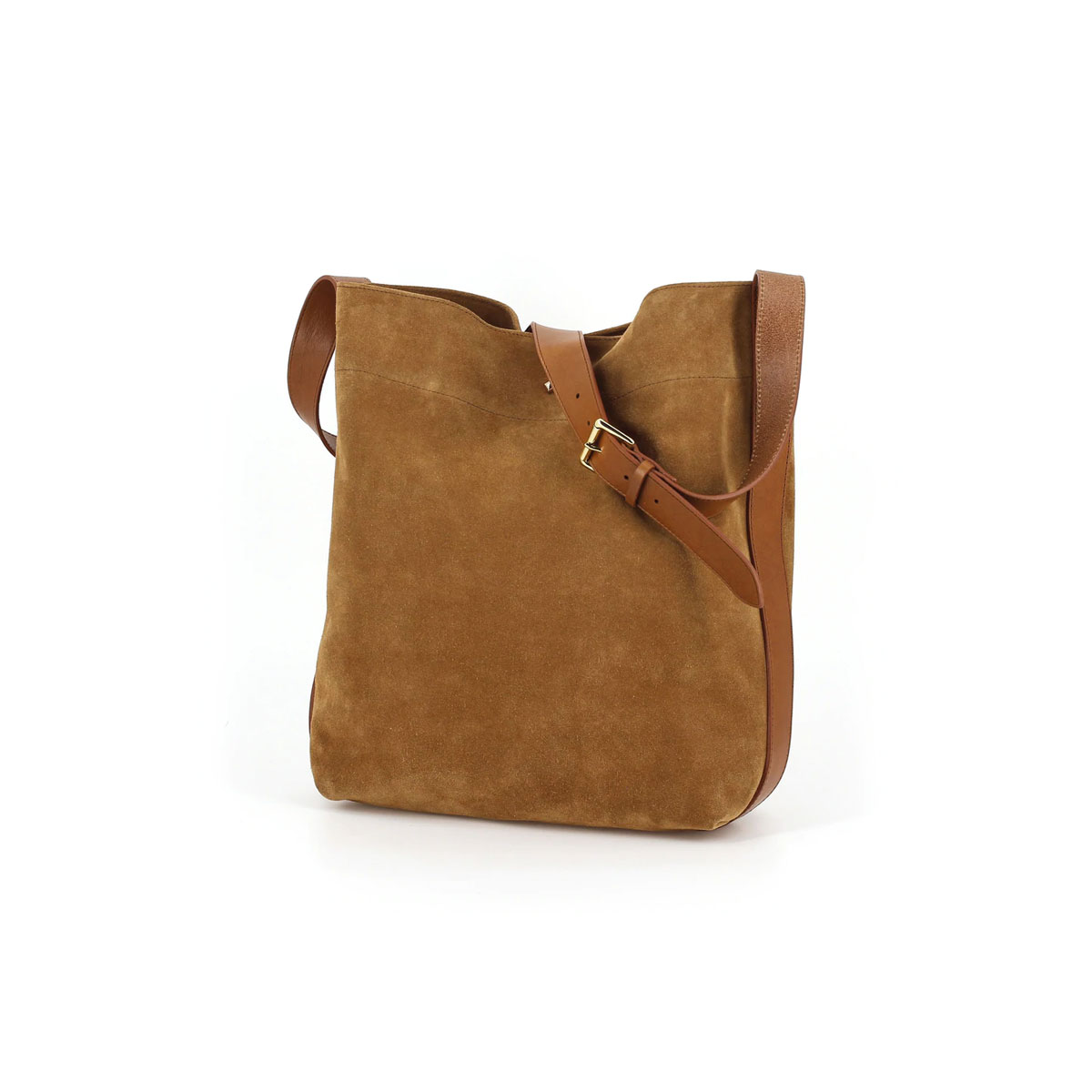 HERBERT Sac cabas LE ENZO velours Camel caramel