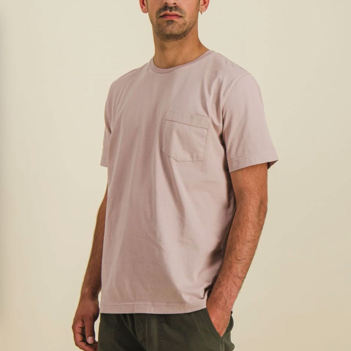 OUTLAND Tee shirt WELCOME Rose pale