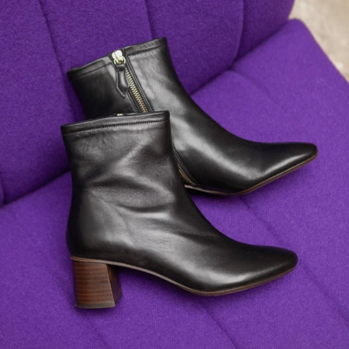 RIVECOUR Bottines N°401 Nappa noir