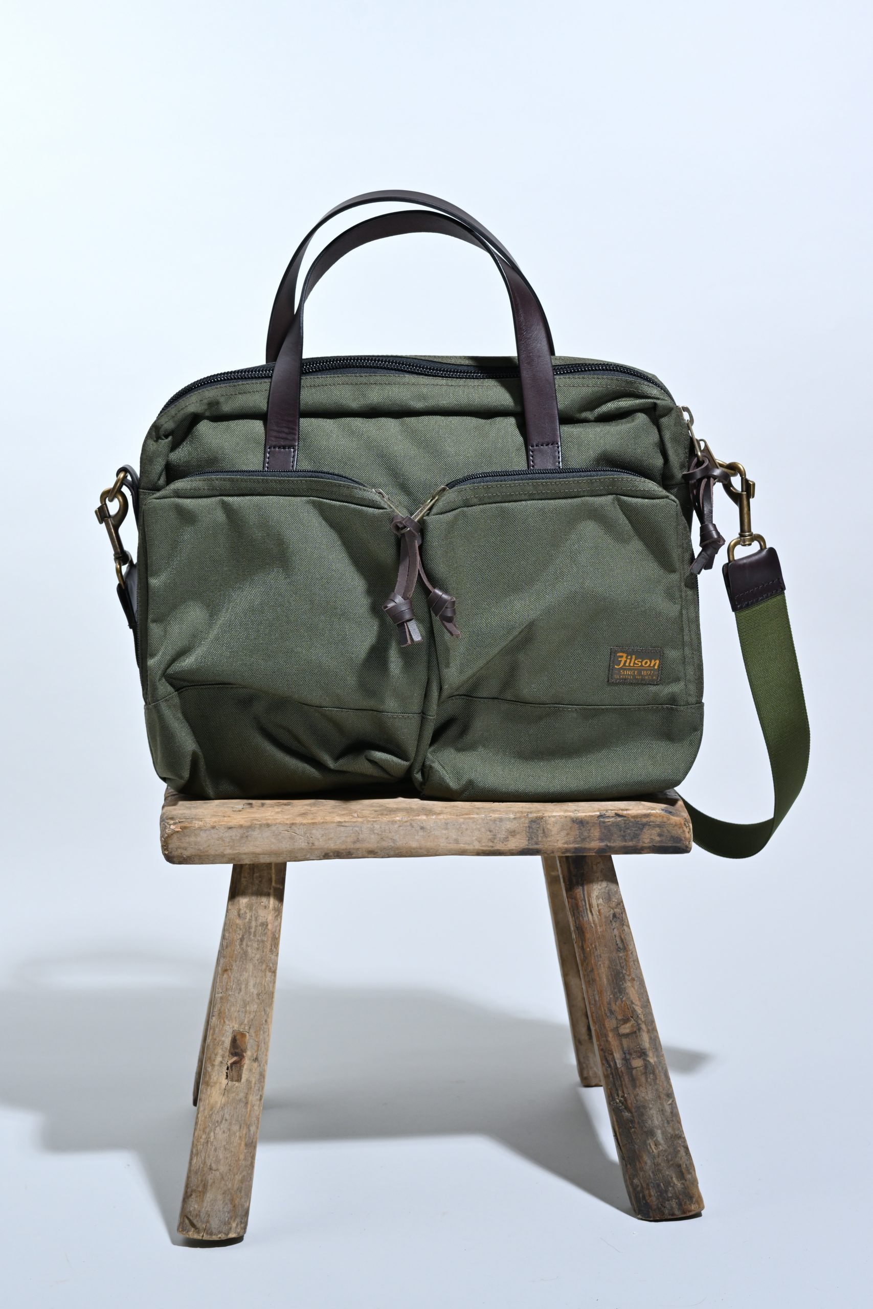 FILSON Sac DRYDEN BRIEFCASE Otter green Authentique Parenthèse