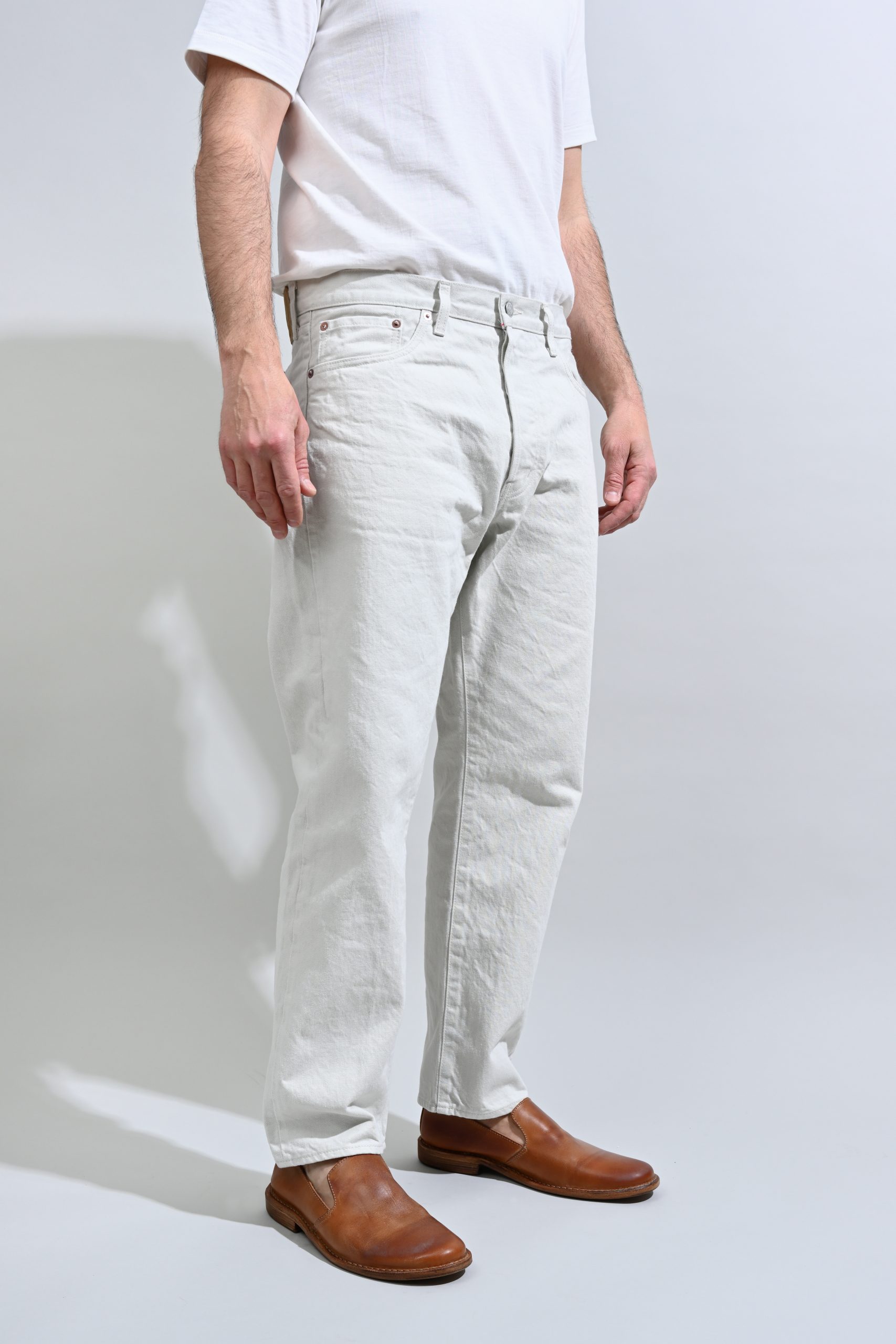 ORDINARY FIT Jean ANKLE Denim white
