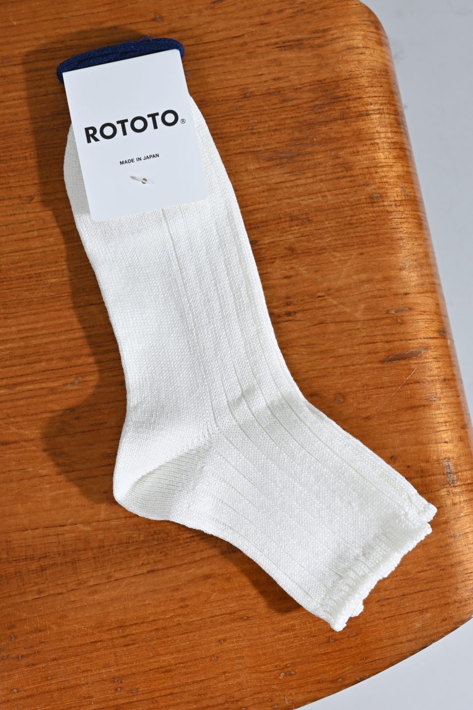 ROTOTO Linen Cotton ribbed Anckle socks Off-white – Authentique Parenthèse
