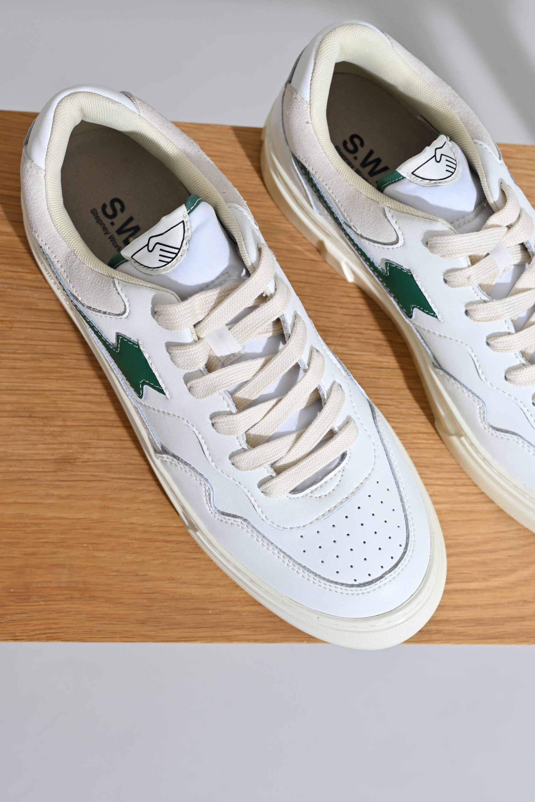 SWC Sneakers PEARL S-STRIKE Leather white green