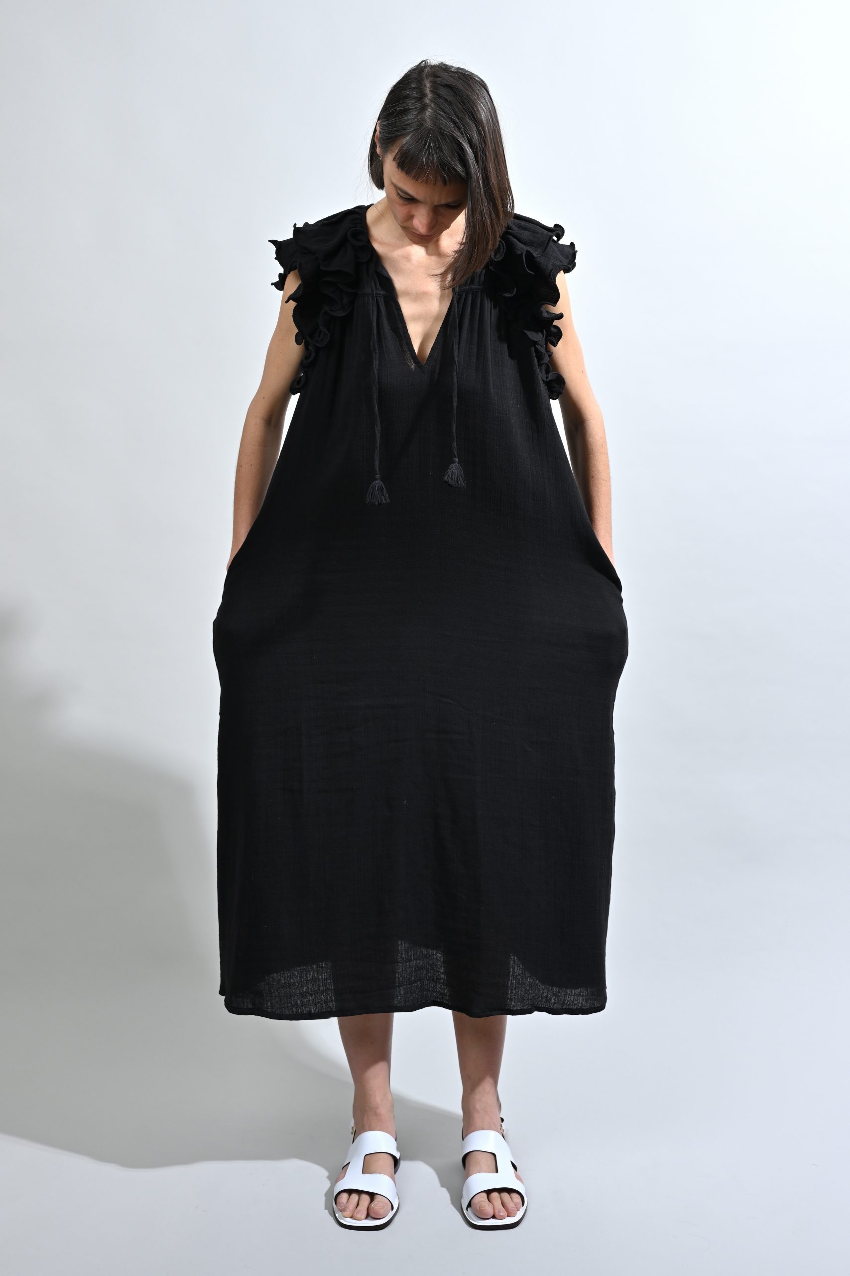 BELLE PIECE Robe JAKARTA Crépon black