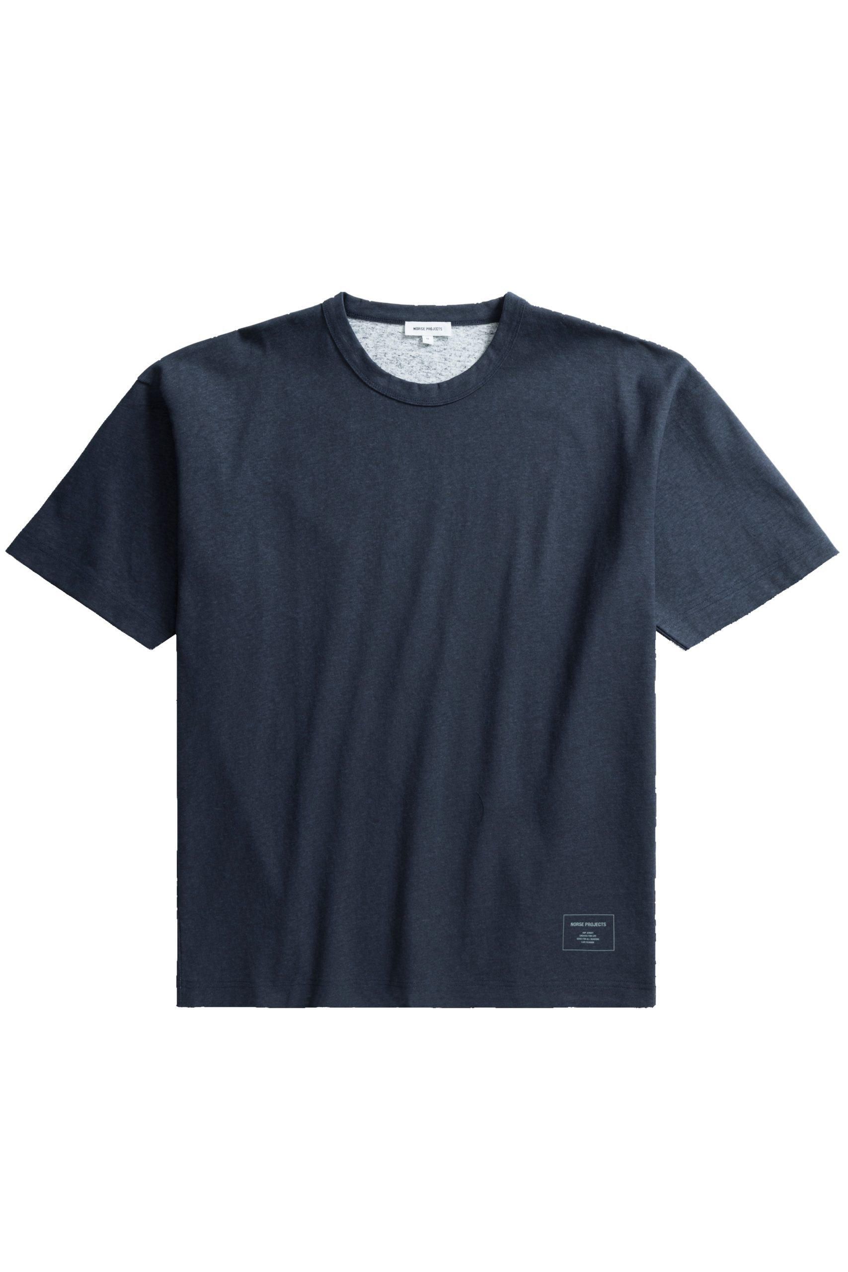 NORSE PROJECTS SIMON Loose printed tee shirt Dark navy