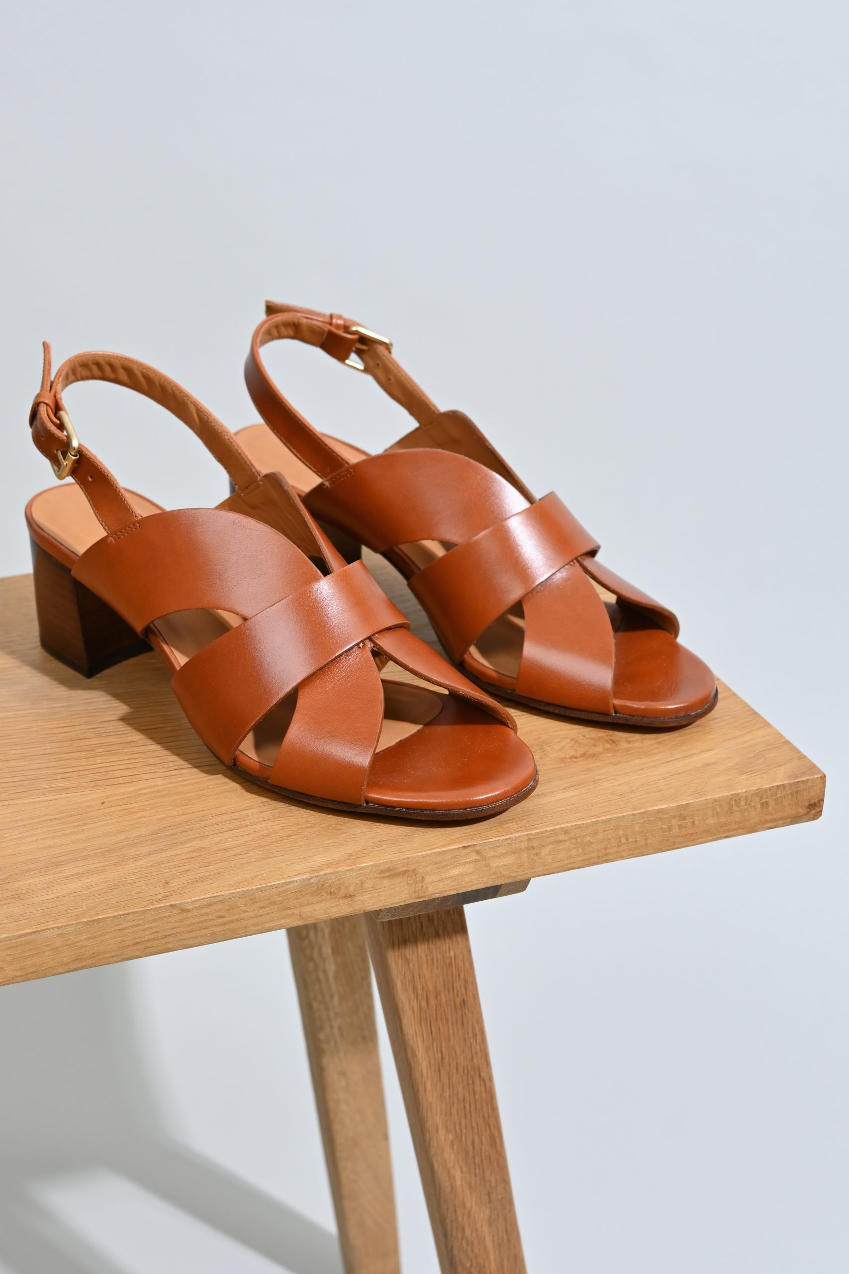 RIVECOUR Sandales 551 Cognac