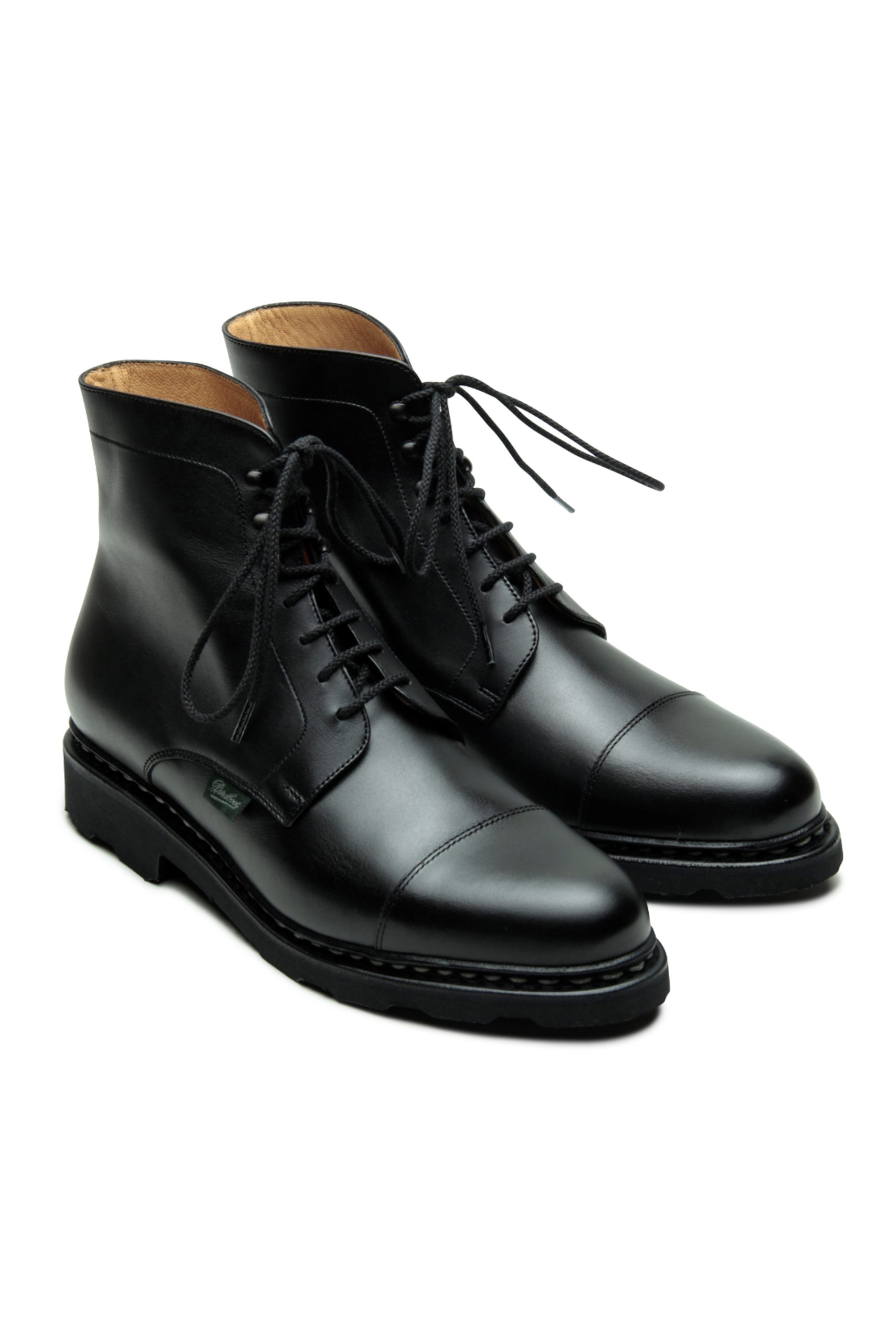 PARABOOTS Boots CLAMART Lisse noir, semelle gomme