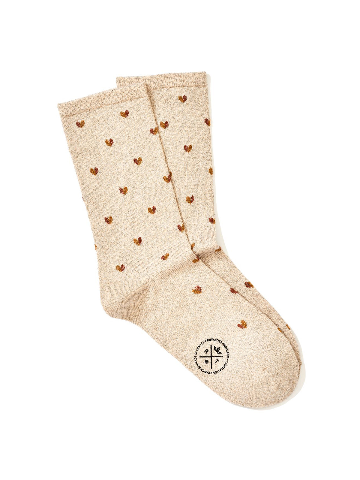 ROYALTIES Chaussettes LOVE Or