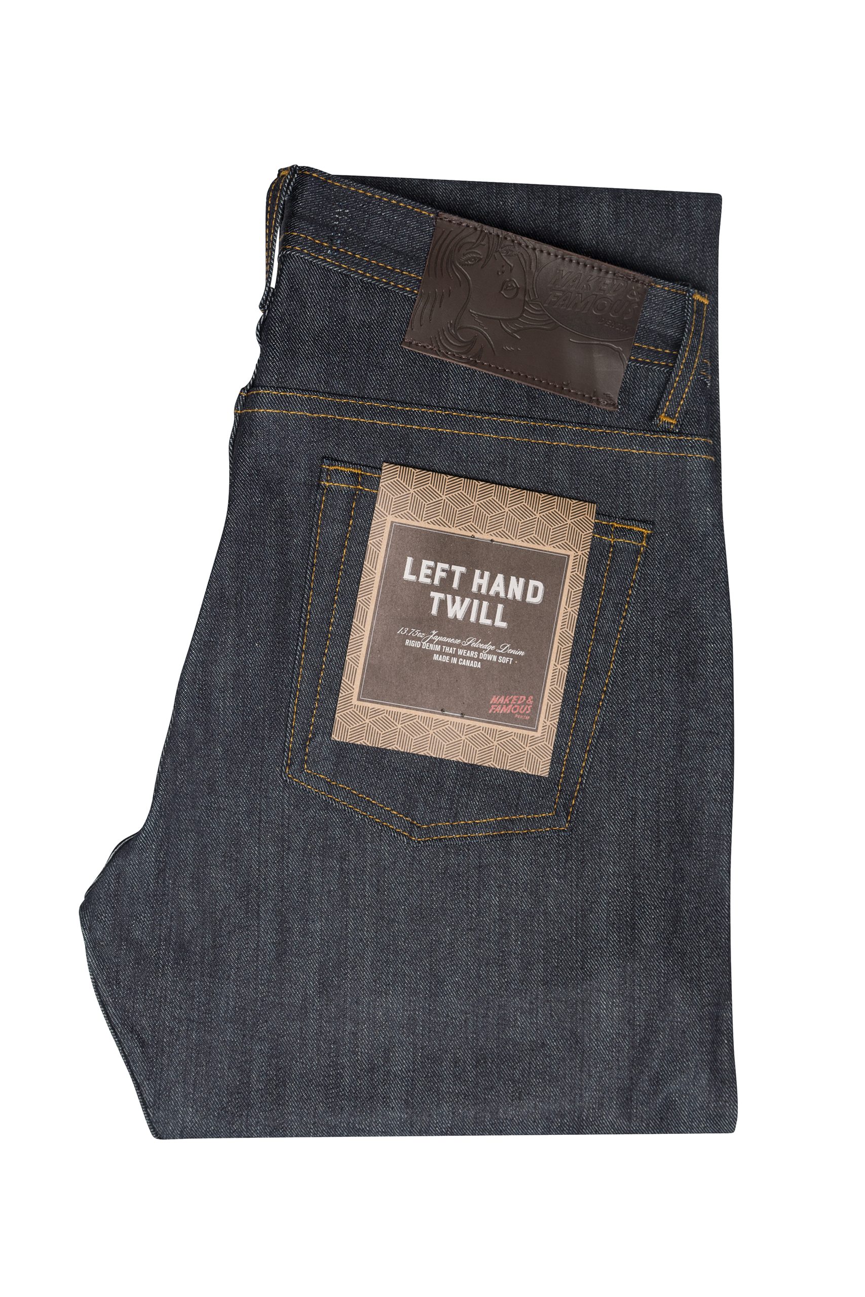 NAKED and FAMOUS Jeans Weird guy LEFT HAND TWILL SELVEDGE INDIGO