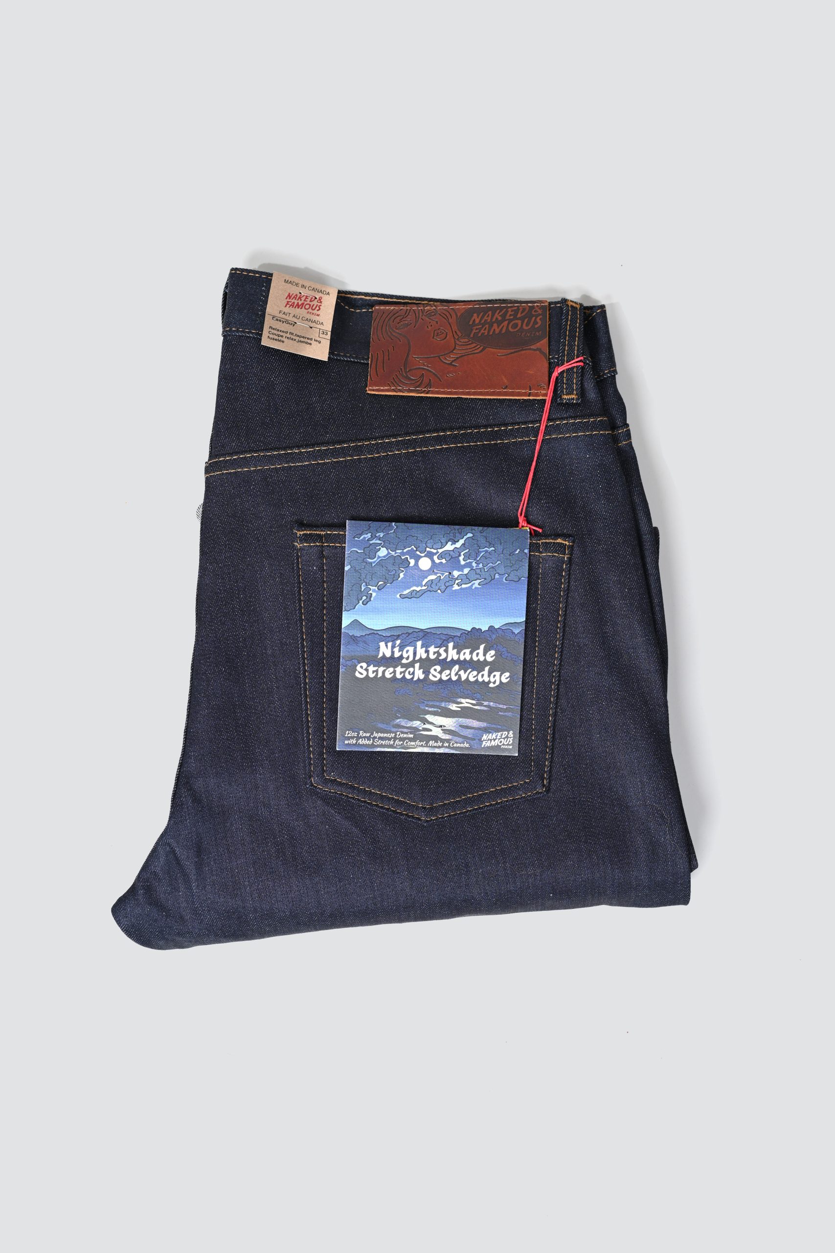NAKED and FAMOUS Jeans Easy guy NIGHT SHADE STRETCH SELVEDGE Indigo