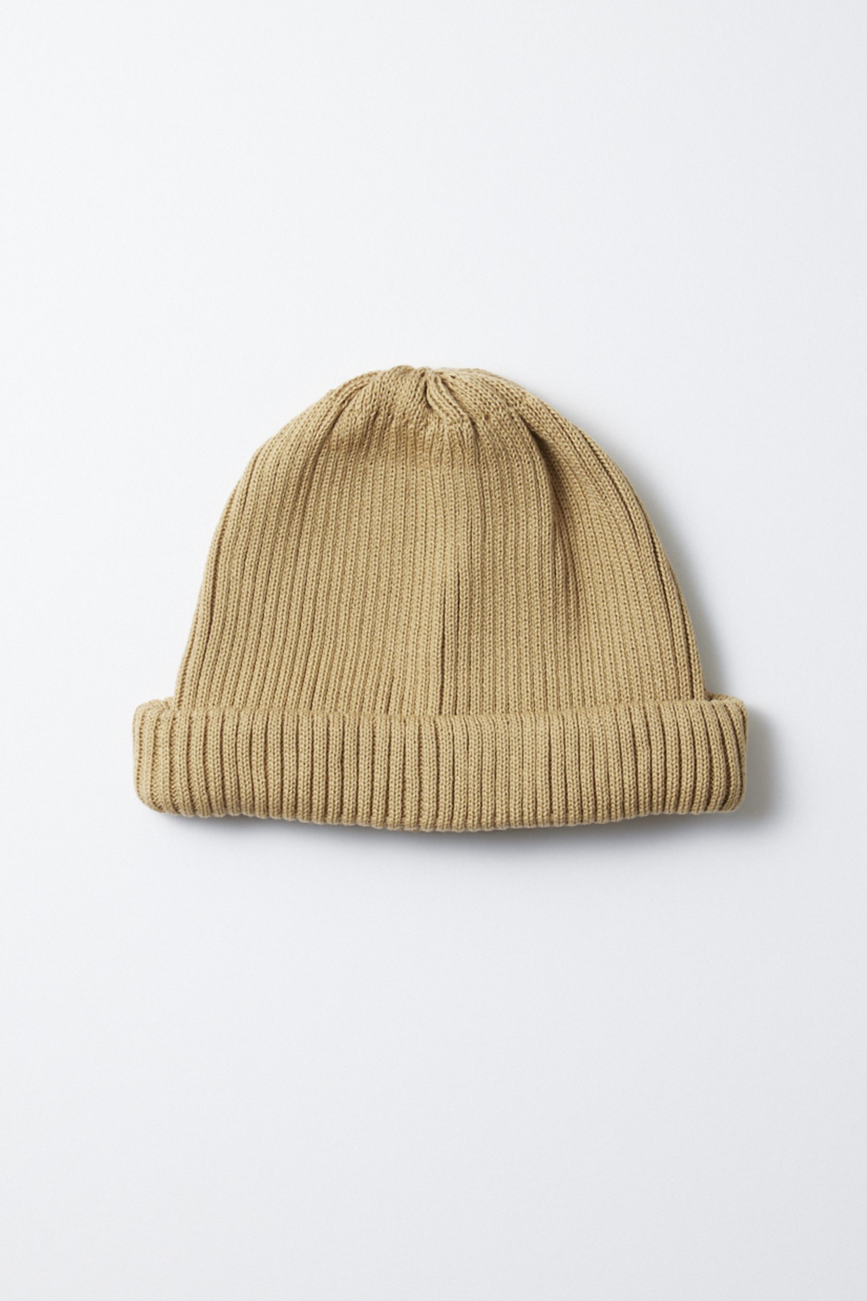 ROTOTO Coton Roll up Beanie Beige