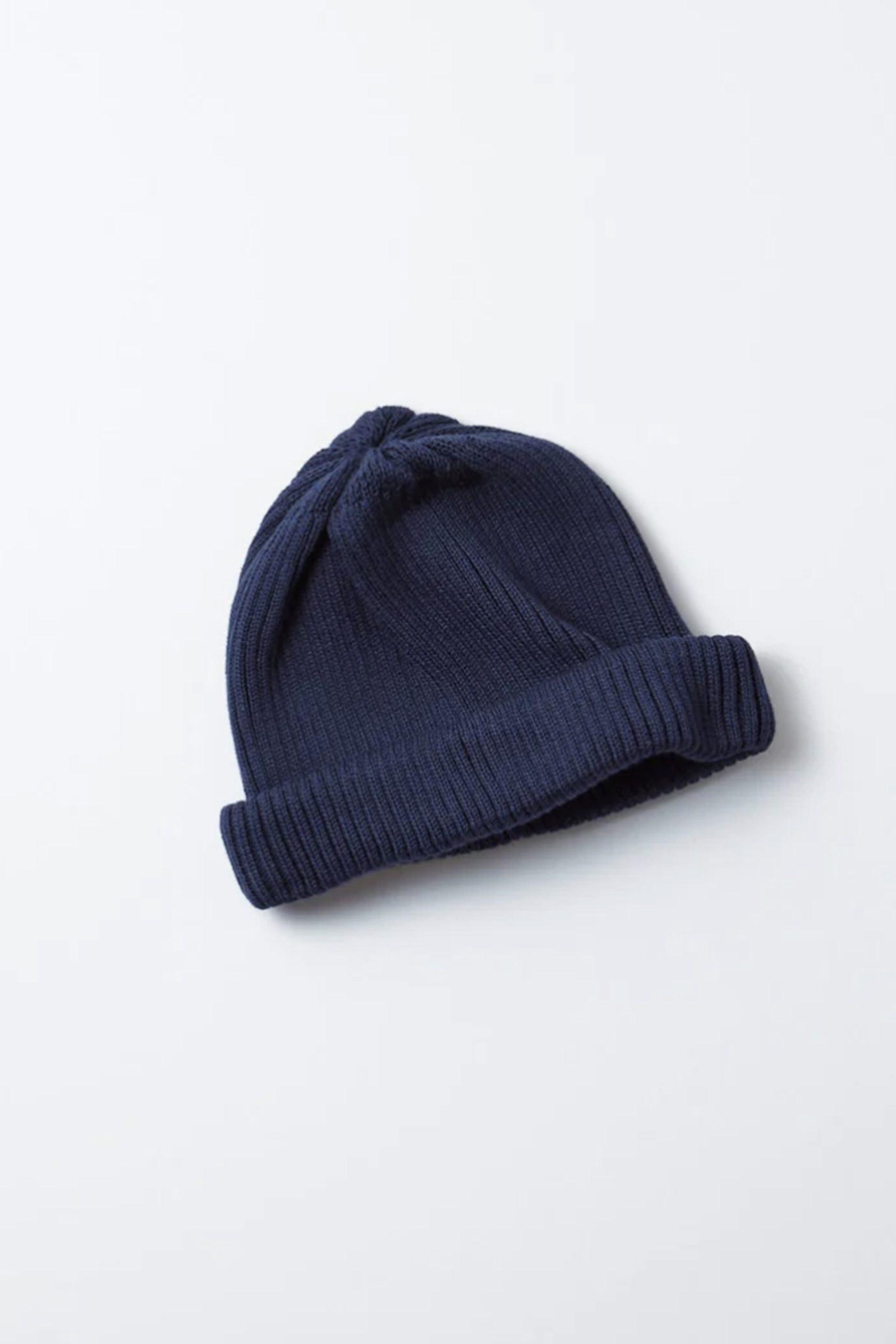 ROTOTO Coton Roll up Beanie Navy