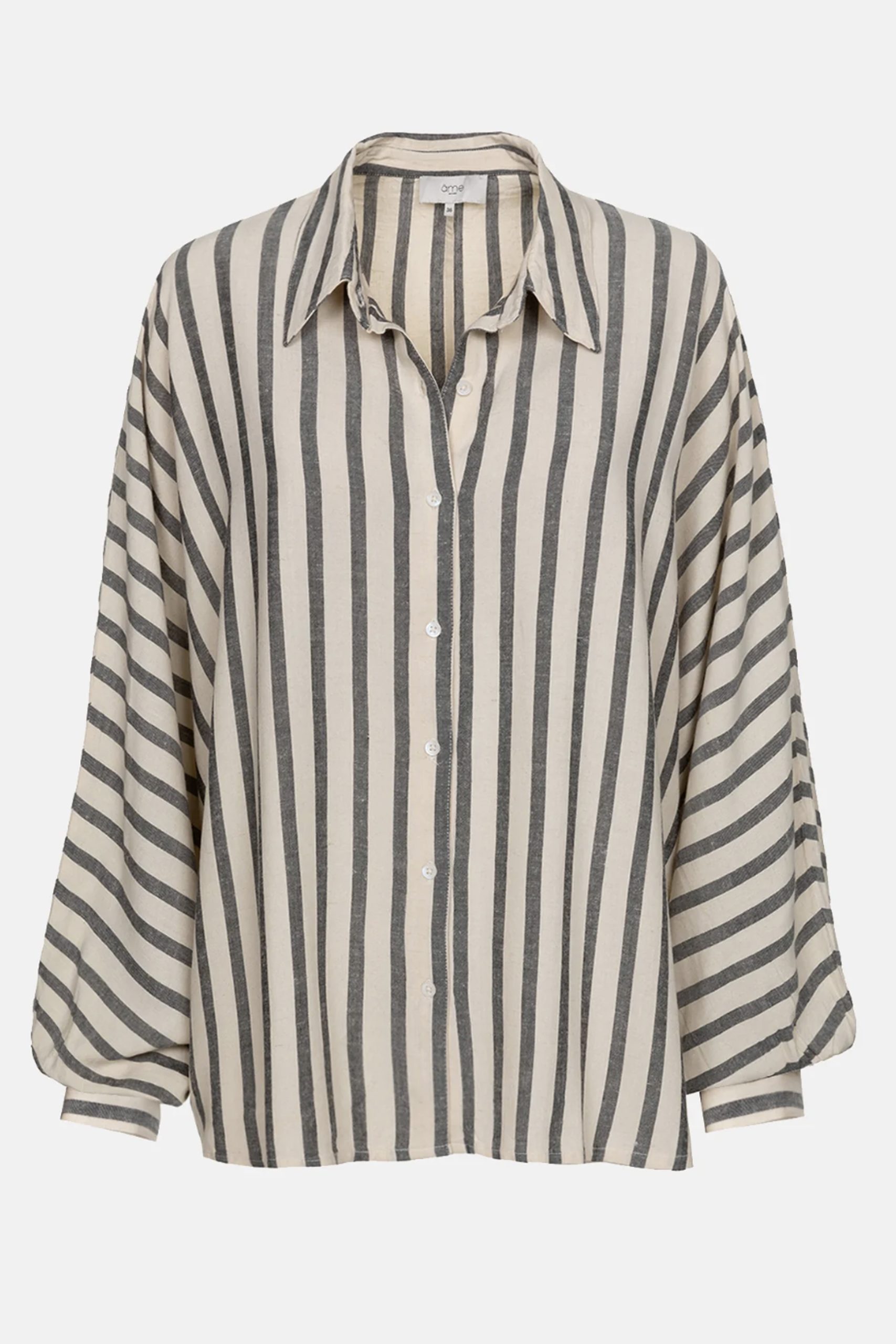 AME ANTWERP GALA Oversized shirt White & Black striped