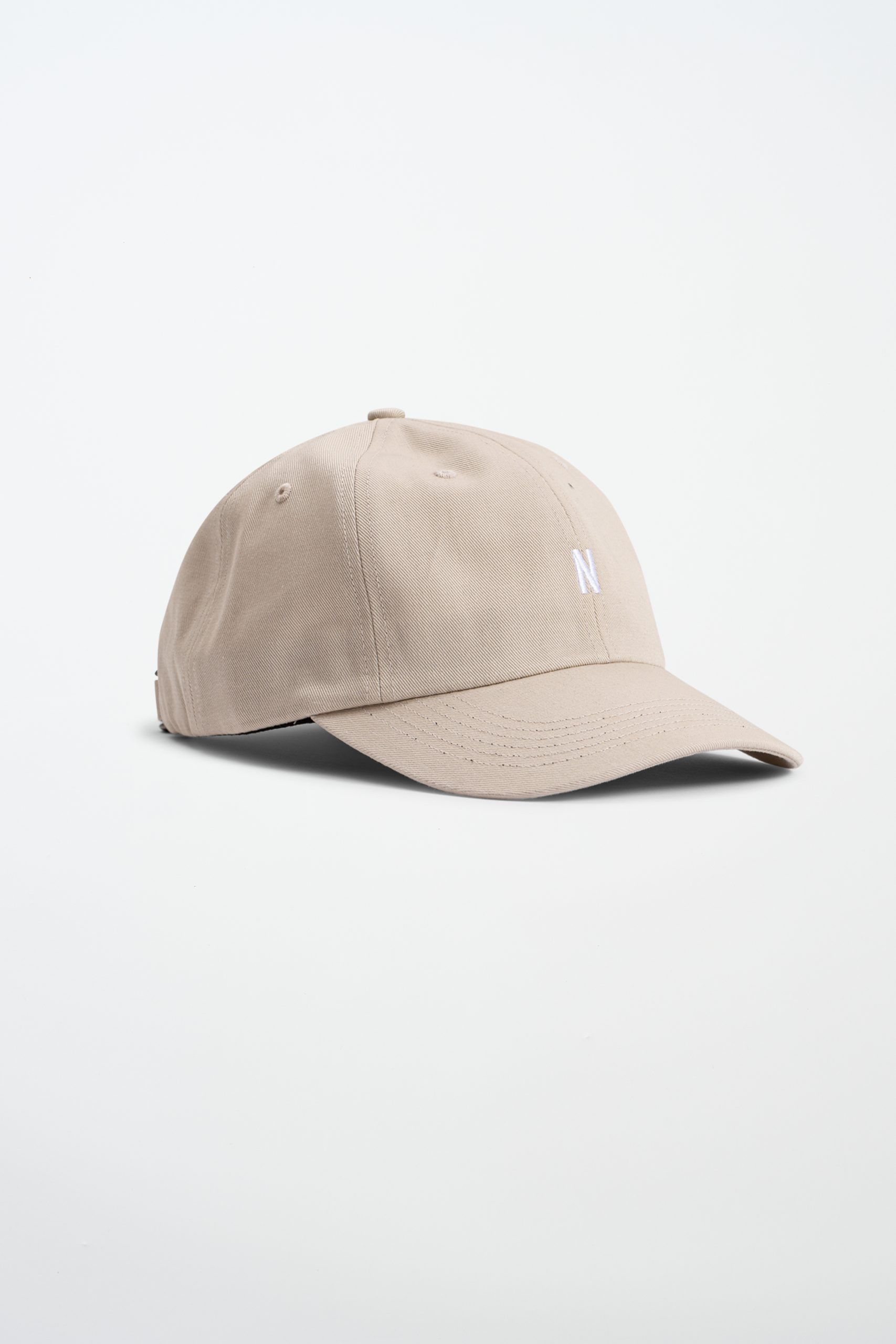 NORSE PROJECTS TWILL Sports cap Marble white