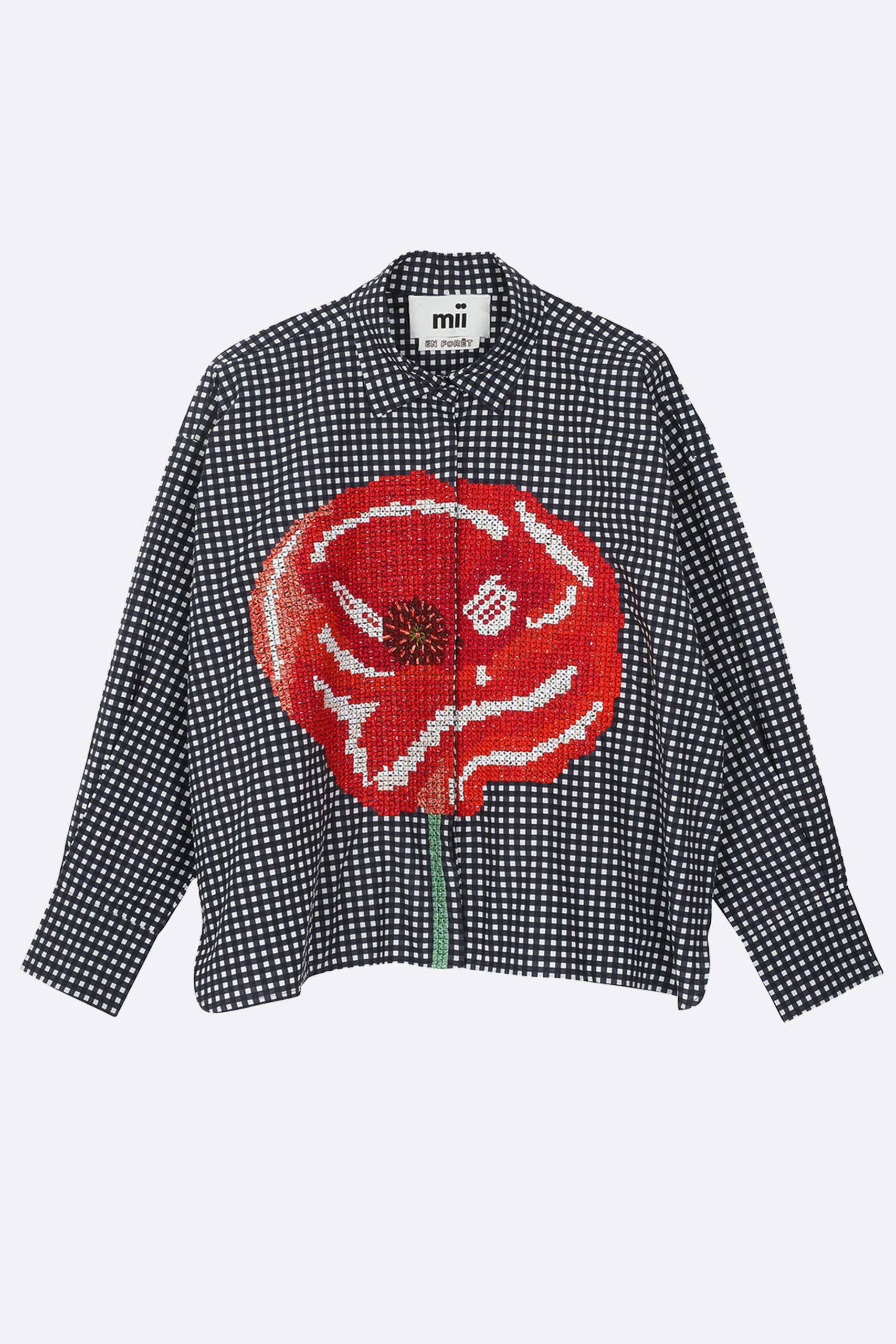 MII Shirt GRETA LE COQUELICOT Black & White