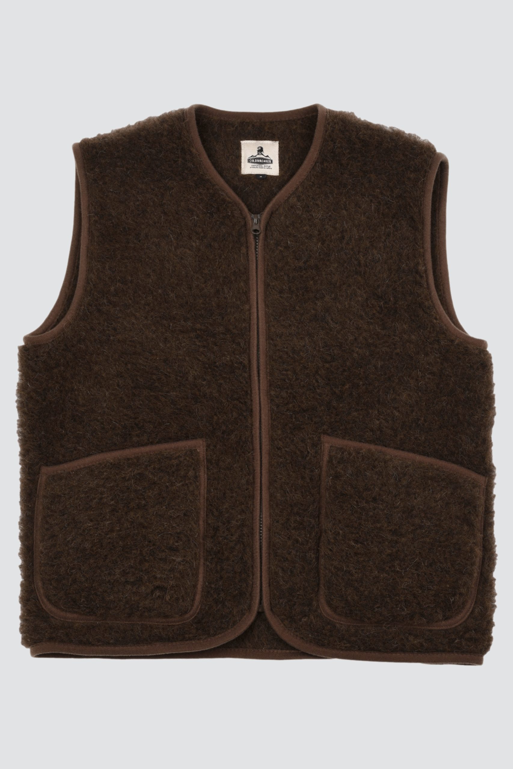 COLDBREAKER Gilet PEPITKO Dark brown