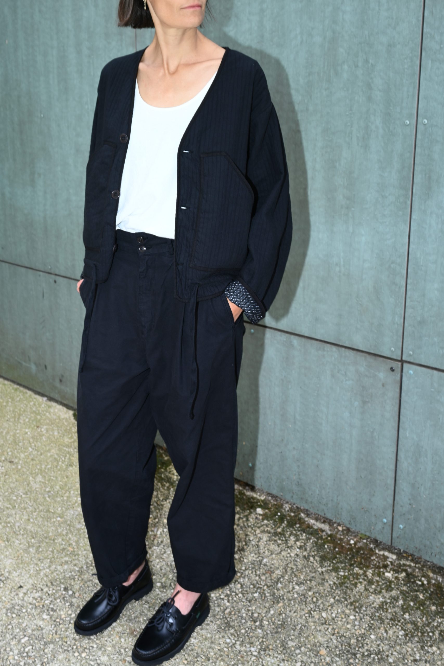 GIRLS OF DUST BRITISH WORKER Cotton linen Black