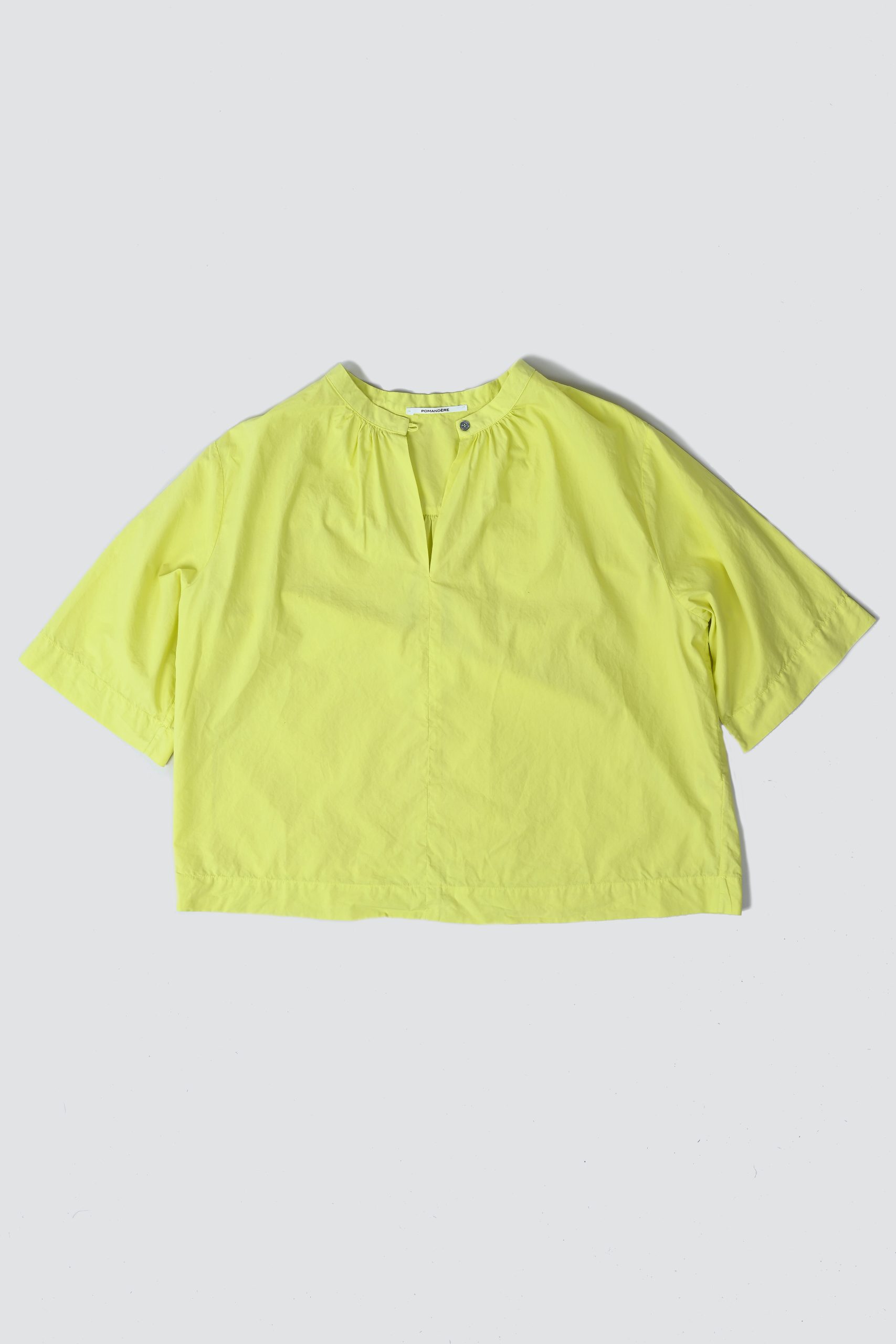 POMANDERE Blouse en popeline de coton Citron