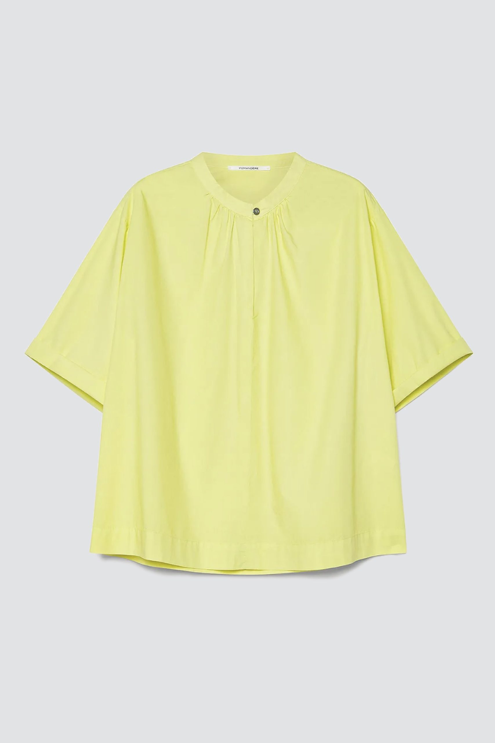 POMANDERE Blouse en popeline de coton Citron
