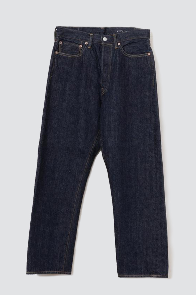 ORDINARY FIT Jean 117OW Type Loose one wash indigo