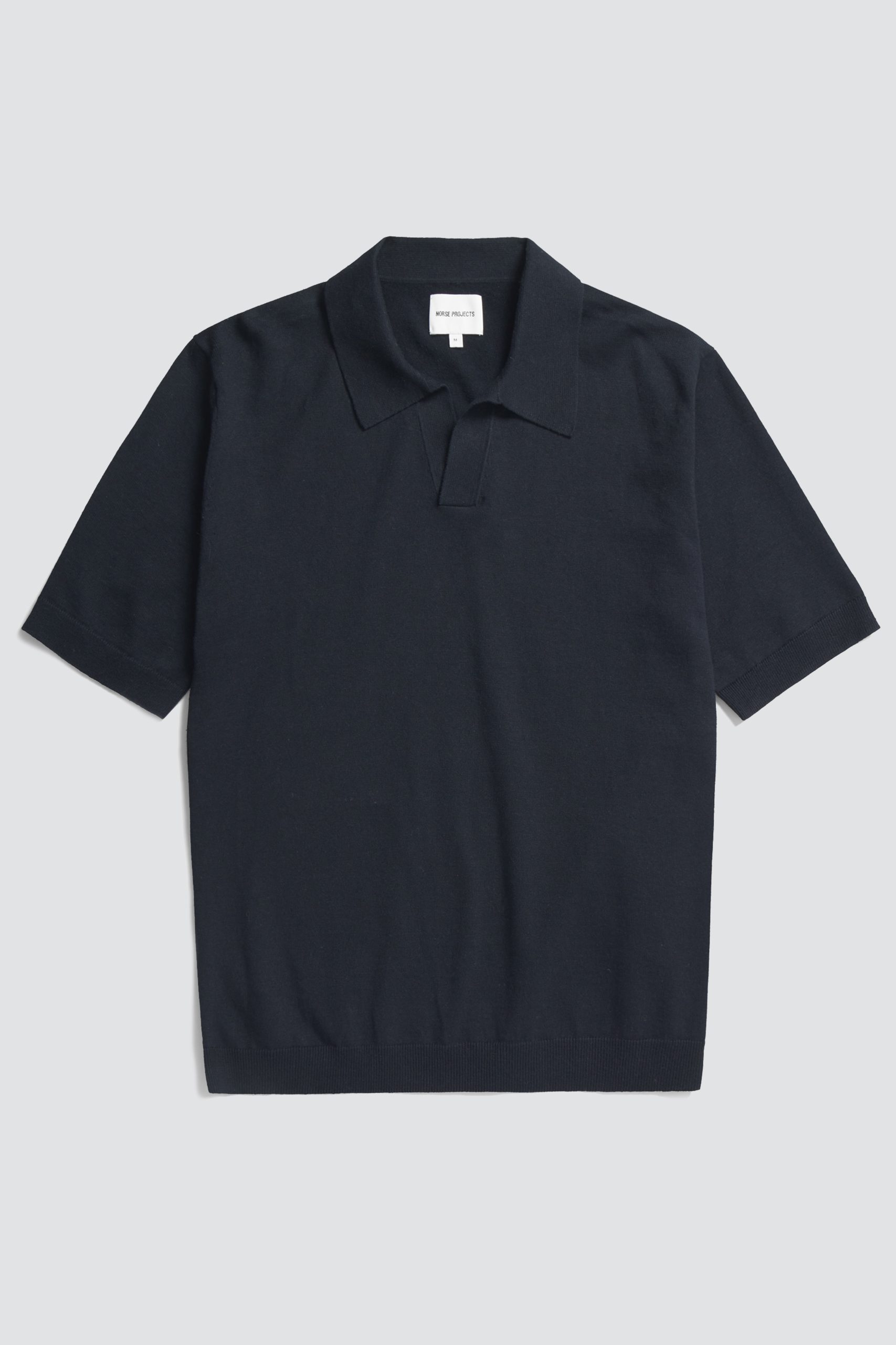 NORSE PROJECTS LEIF Cotton Linen Polo Kit Dark navy