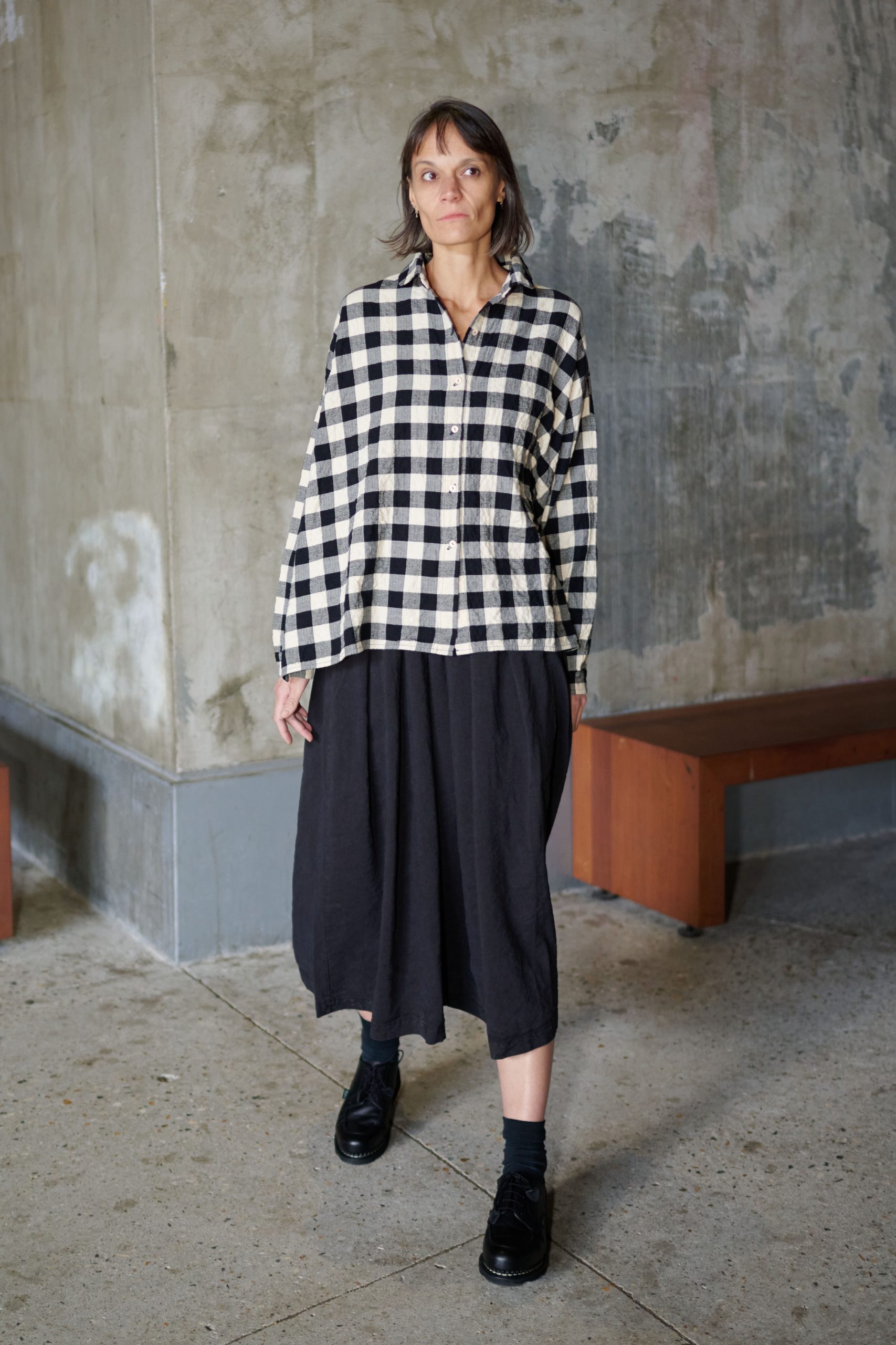 HANNOH WESSEL Shirt SVENJA Check Black & White