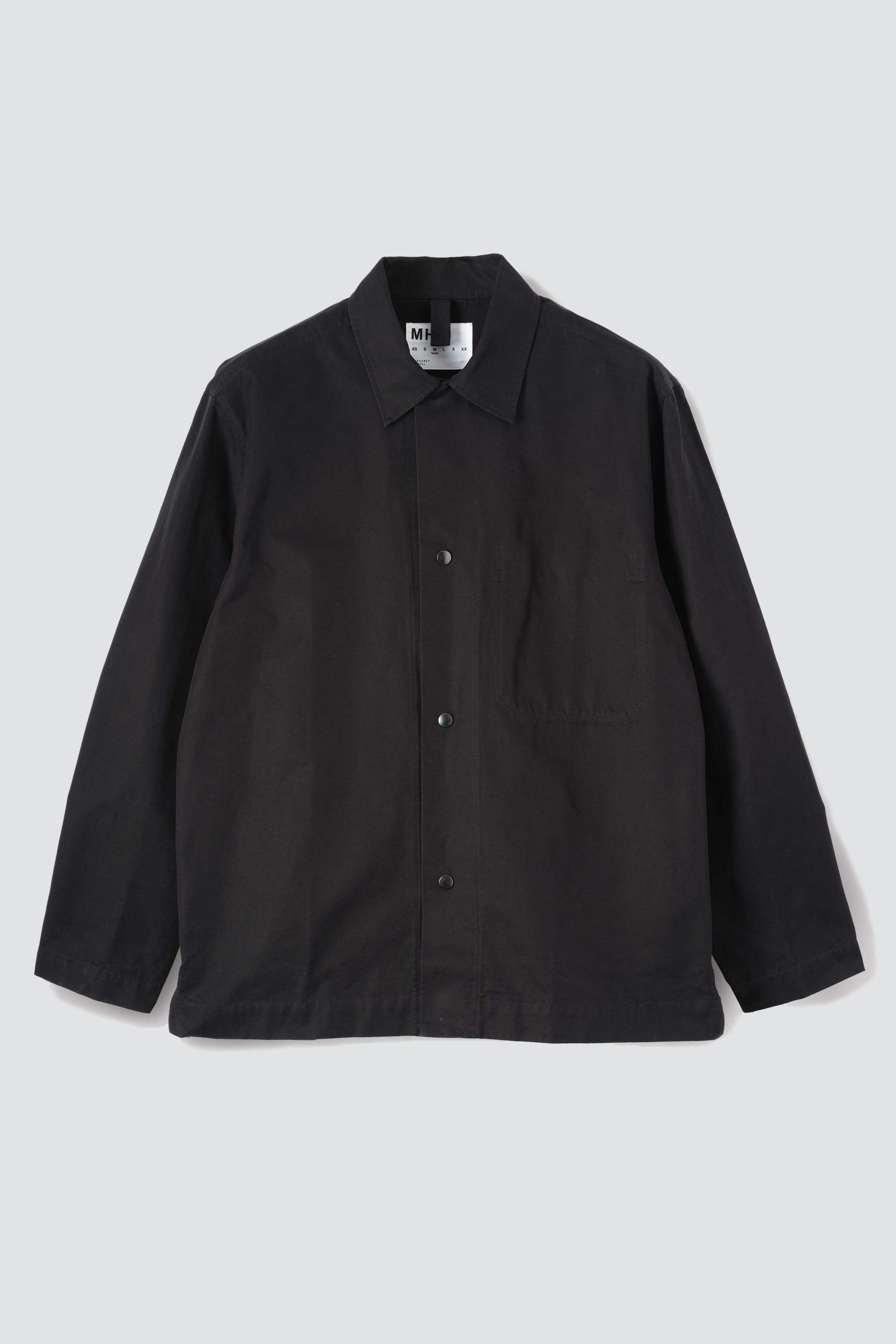 MHL chore Shirt Double Twisted Cotton Canvas Black