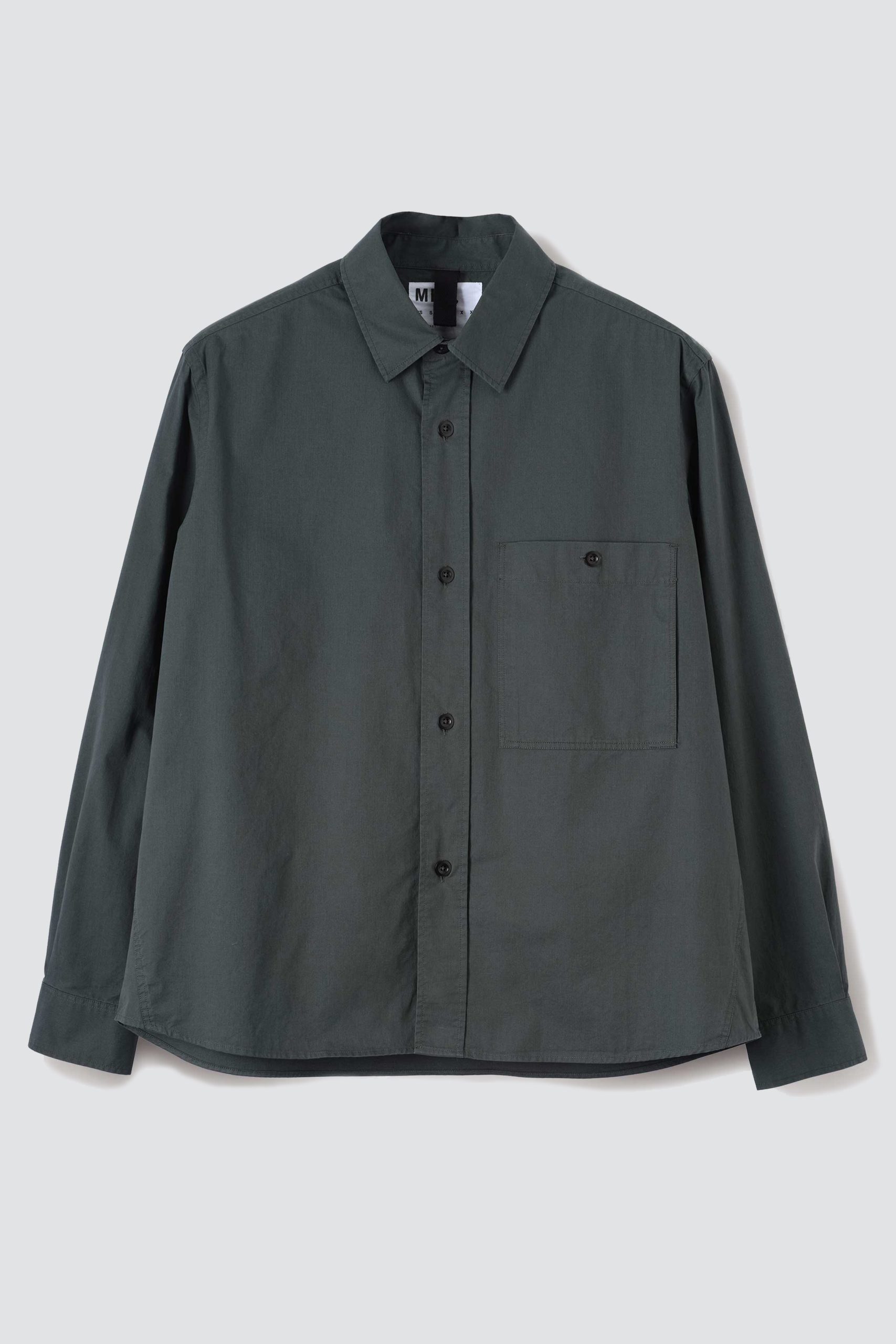 MHL Overall Shirt Light weight Brushed Cotton Algae