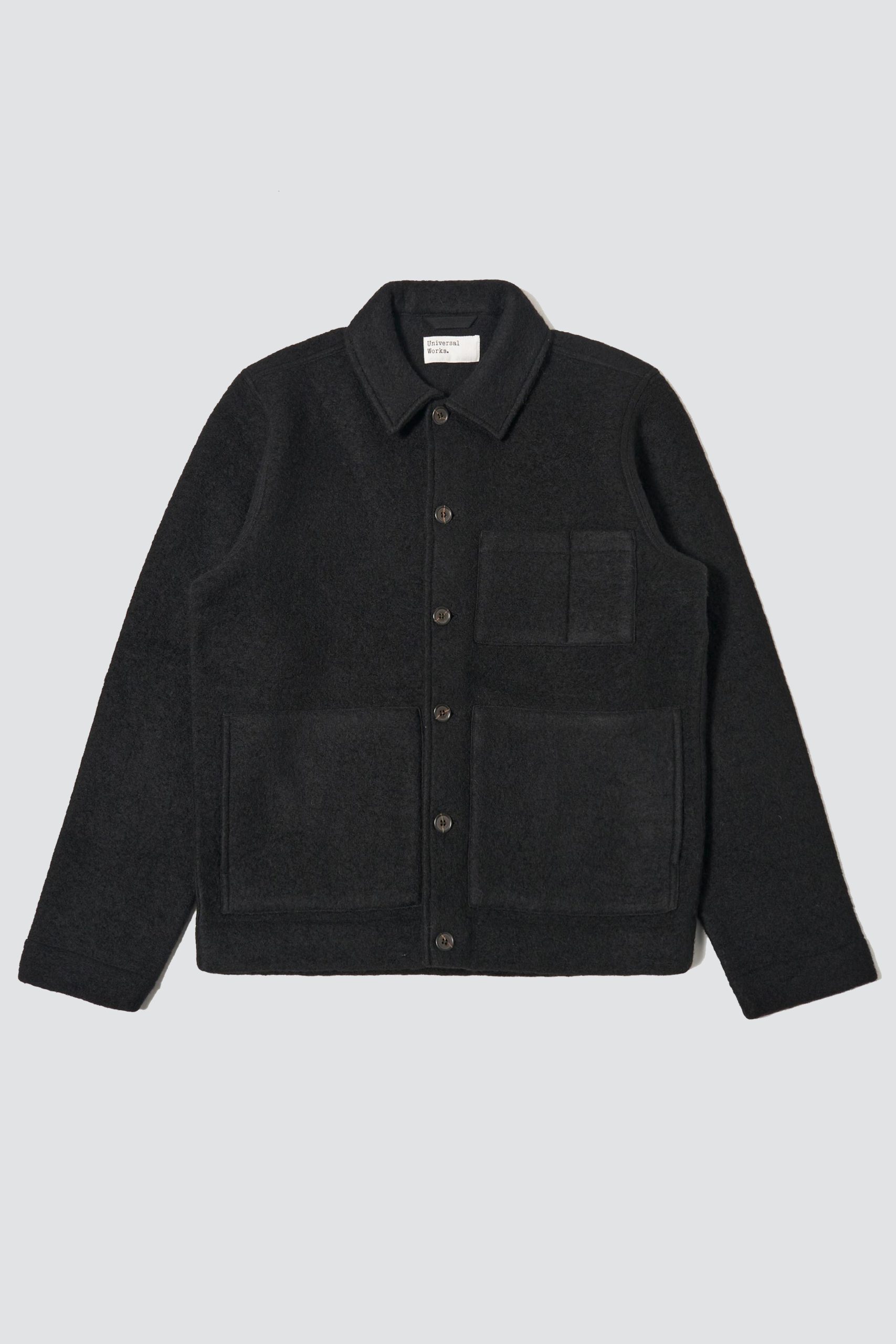 UNIVERSAL WORKS Uniform jacket Wool Fleece Black