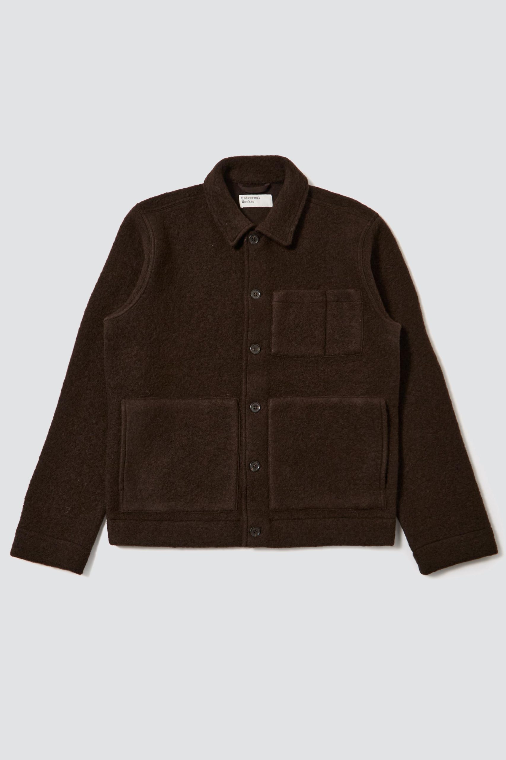 UNIVERSAL WORKS Uniform jacket Wool Fleece Brown