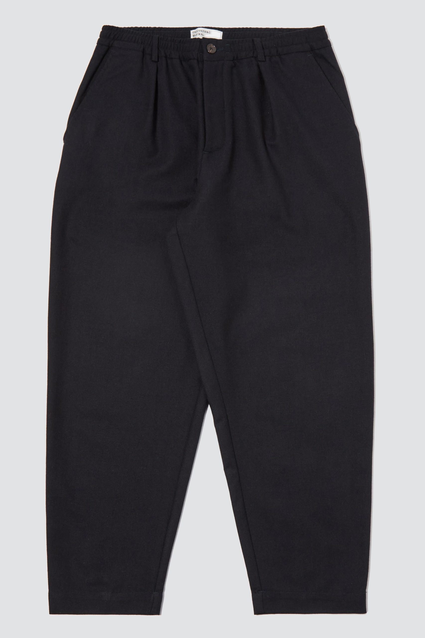 UNIVERSAL WORKS Pleated Track Pant Tweed Navy
