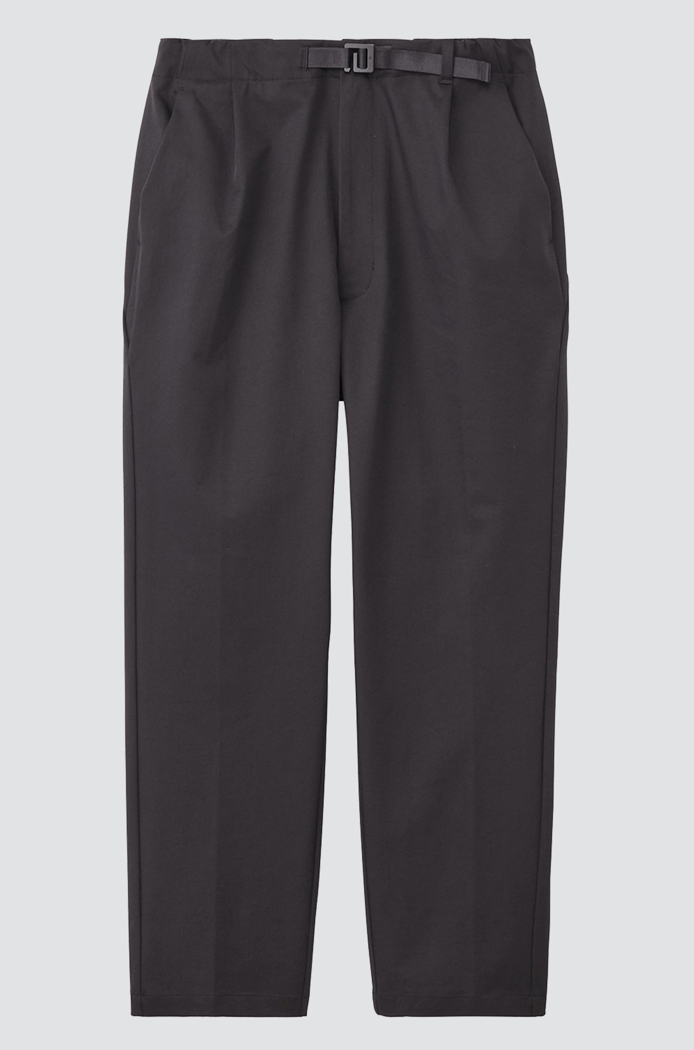 GOLDWIN One Tuck Tapered Stretch Pants Deep Black
