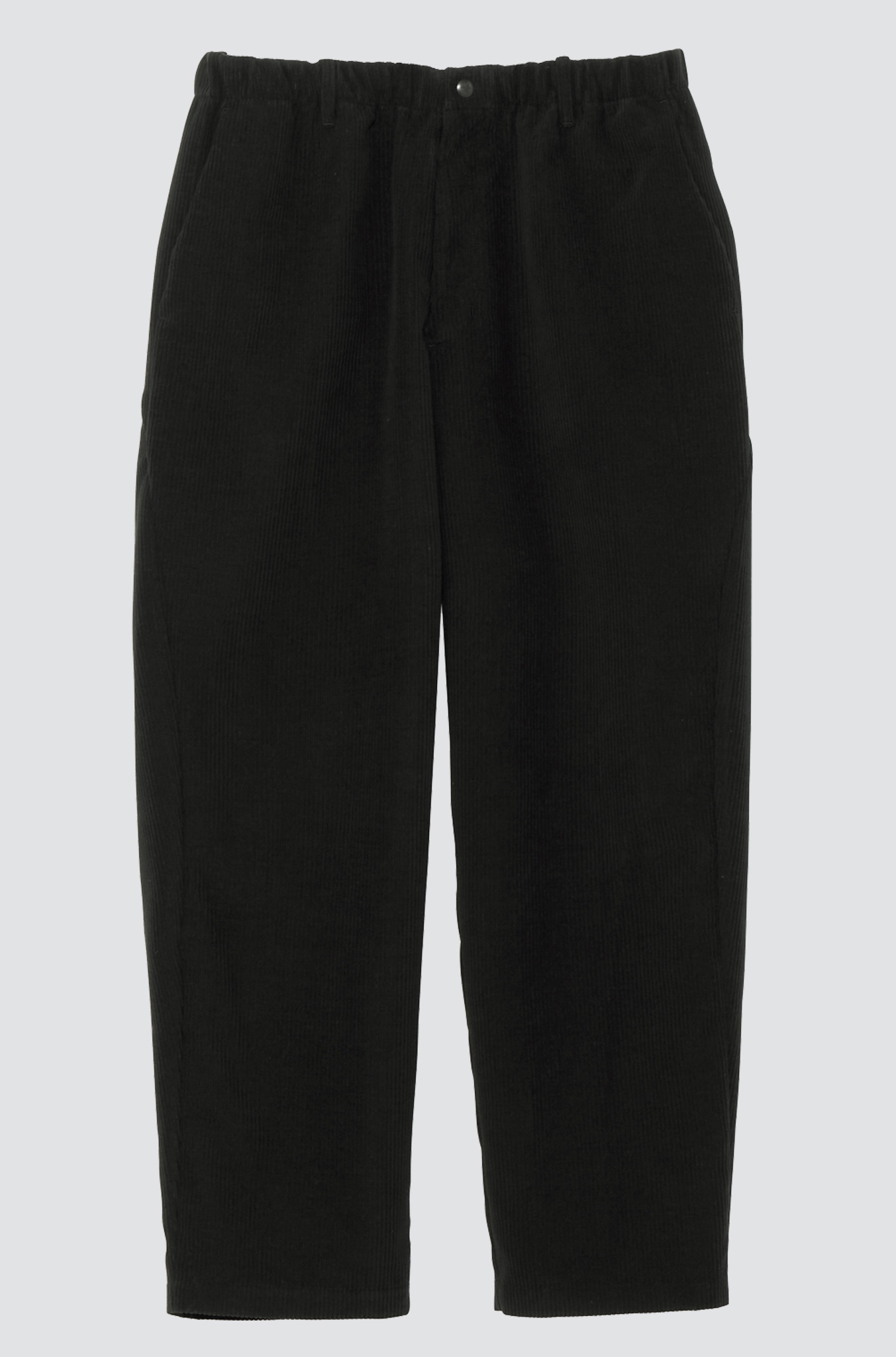 GOLDWIN Fine Wale Corduroy Straight Pants Black