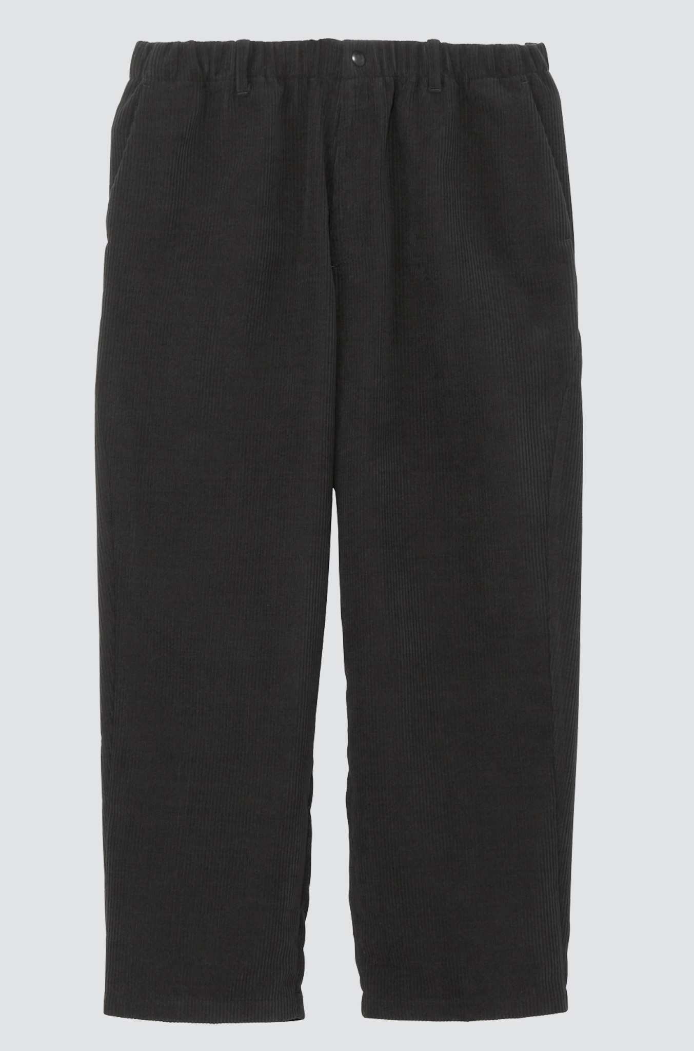 GOLDWIN Fine Wale Corduroy Straight Pants Deep charcoal