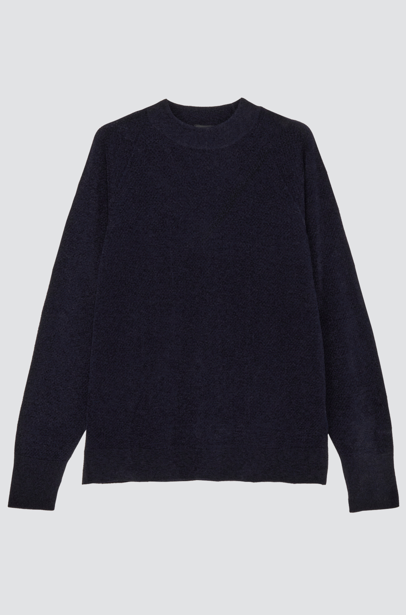 GOLDWIN Mesh Pile Crew sweater Ink Navy