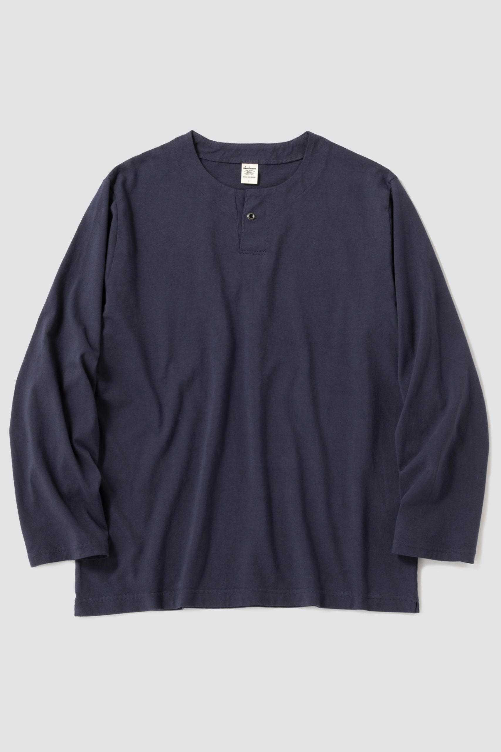 JACKMAN HENLEYNECK Longsleeved T-Shirt Retro Classic Navy