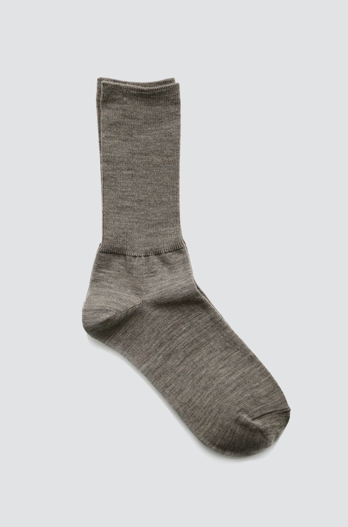 KNITWIN NISHIGUCHI HAKNE Merino Wool Ribbed socks Oatmeal