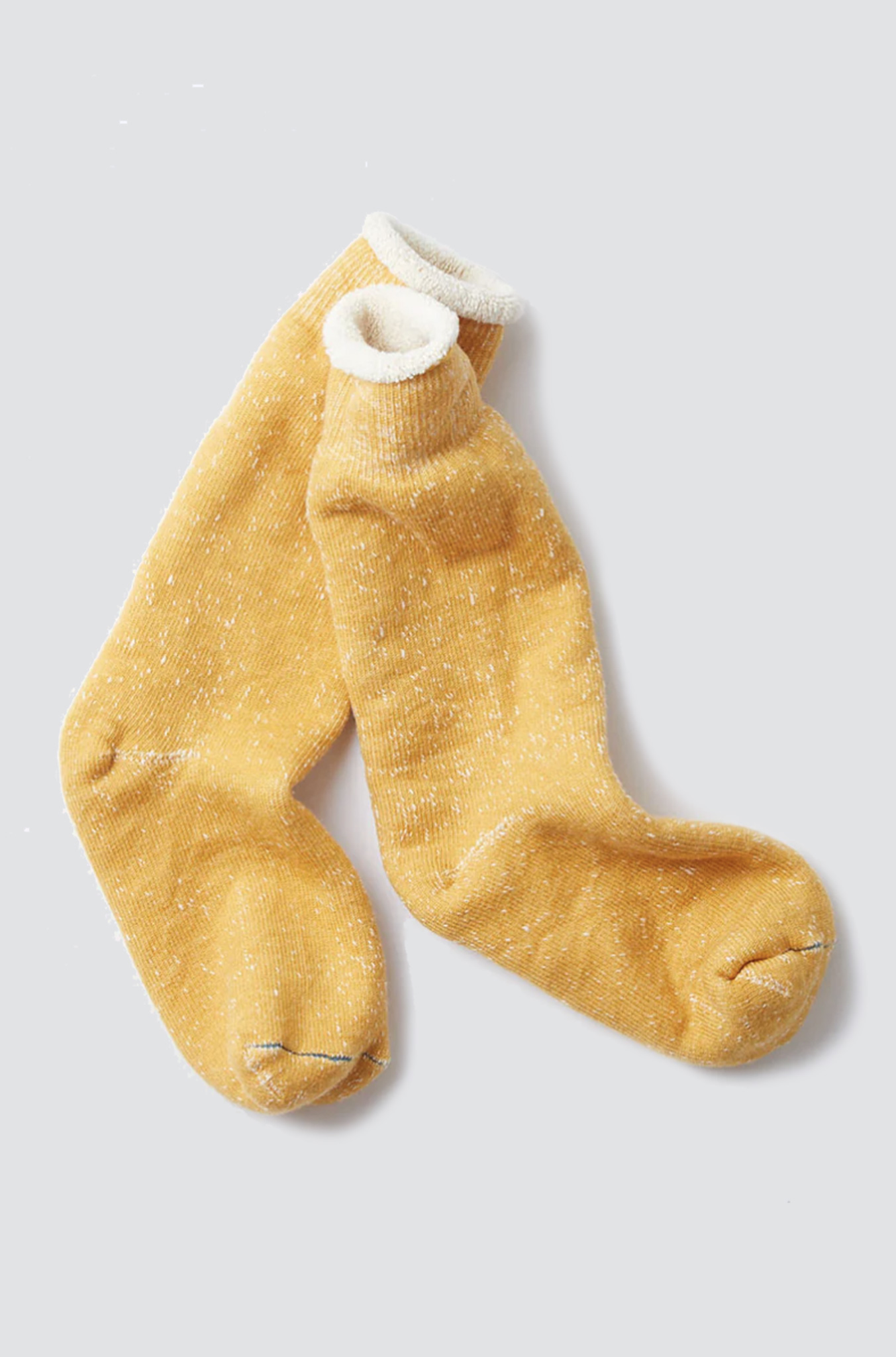 ROTOTO Double Face Crew Socks Yellow