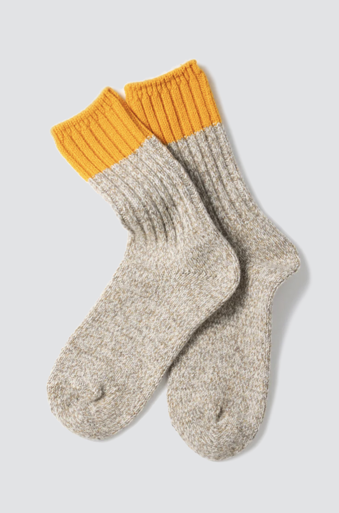 ROTOTO Merino Wool Ragg Socks Yellow