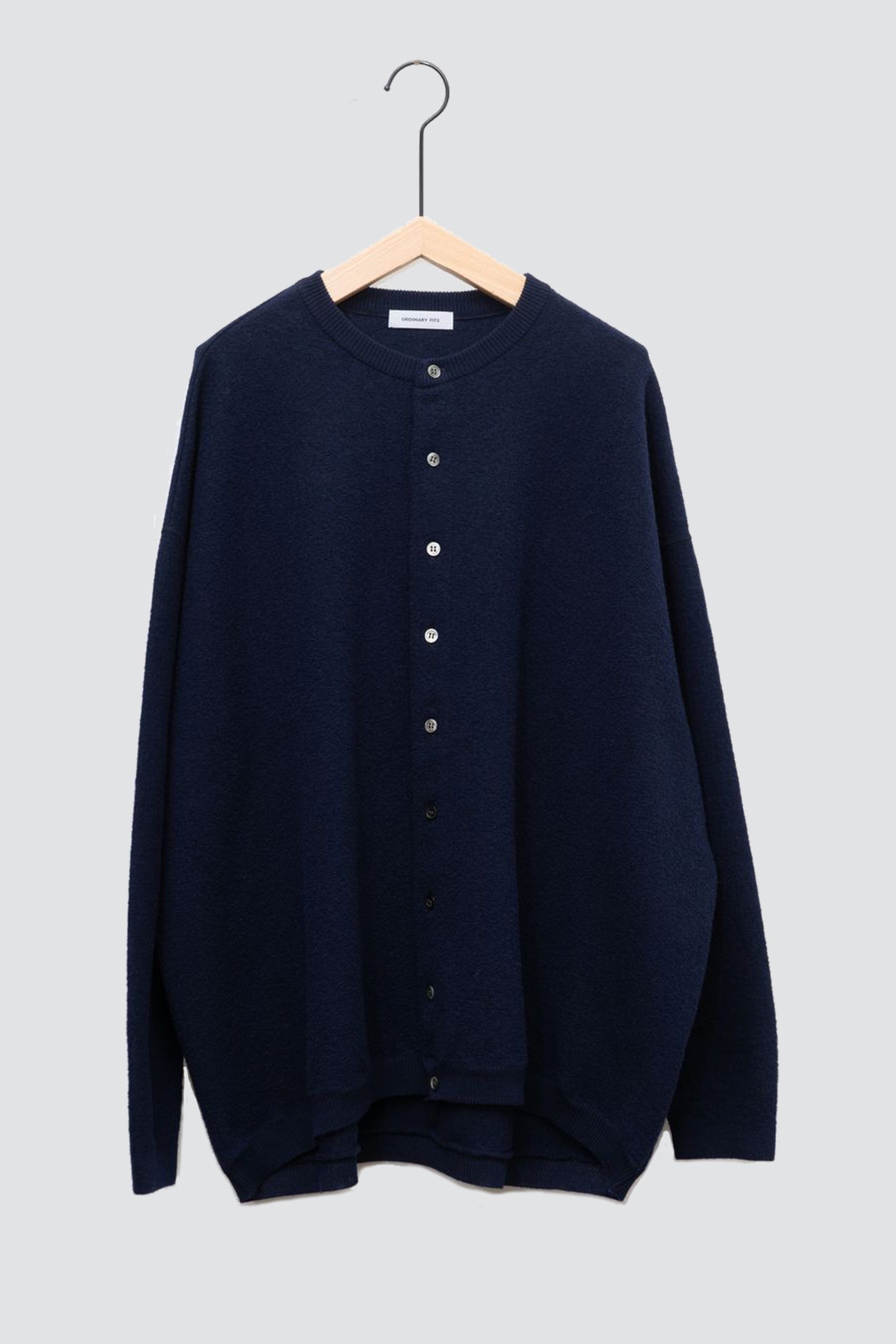 ORDINARY FIT BARBER Cardigan Navy