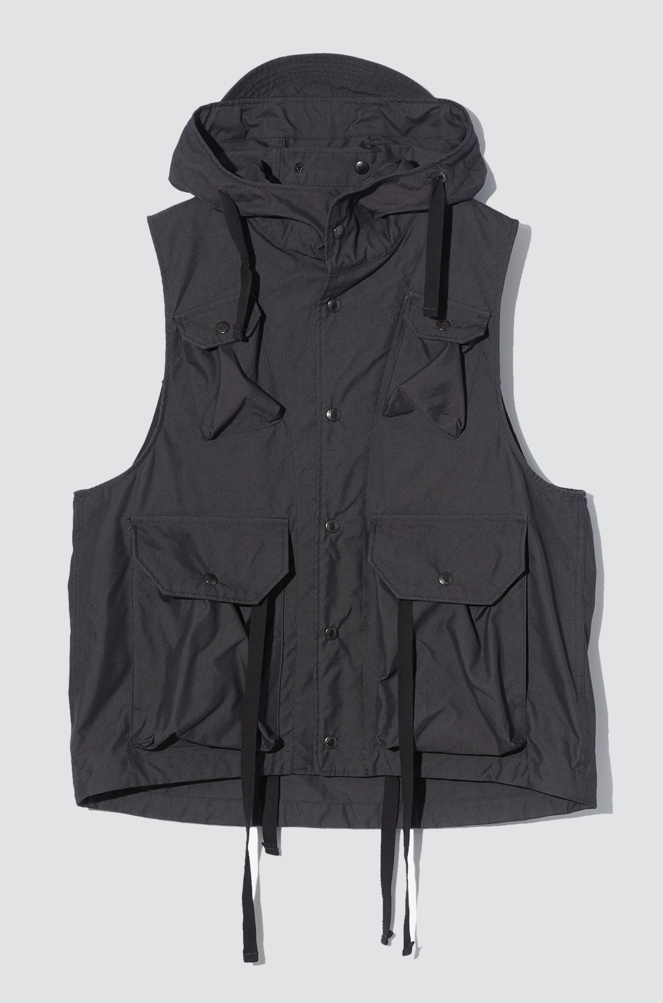 ENGINEERED GARNMENT FIELD Vest Charcoal CP Weather Poplin