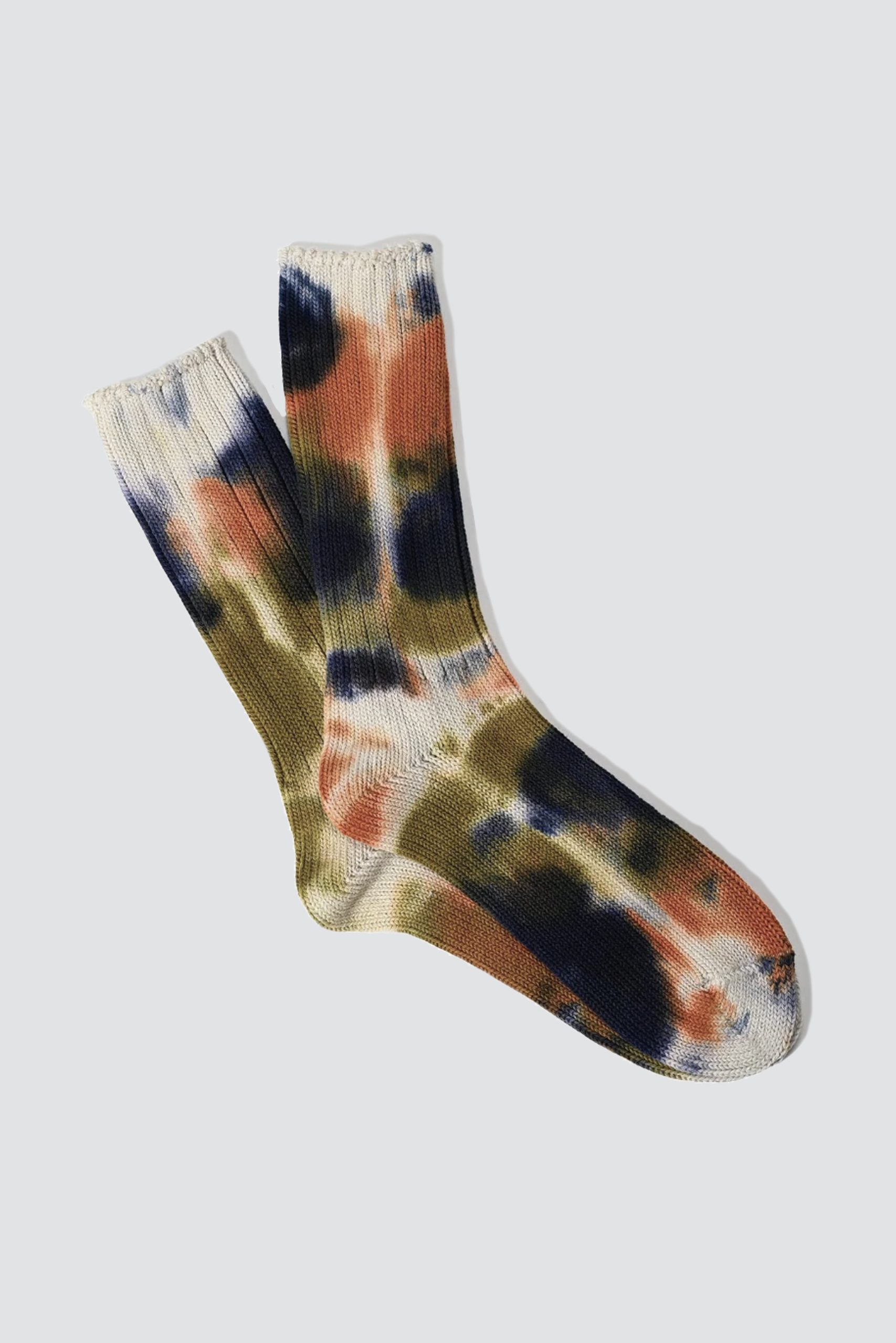 ANONYMOUS ISM Scatter Tie Dye Socks Orange