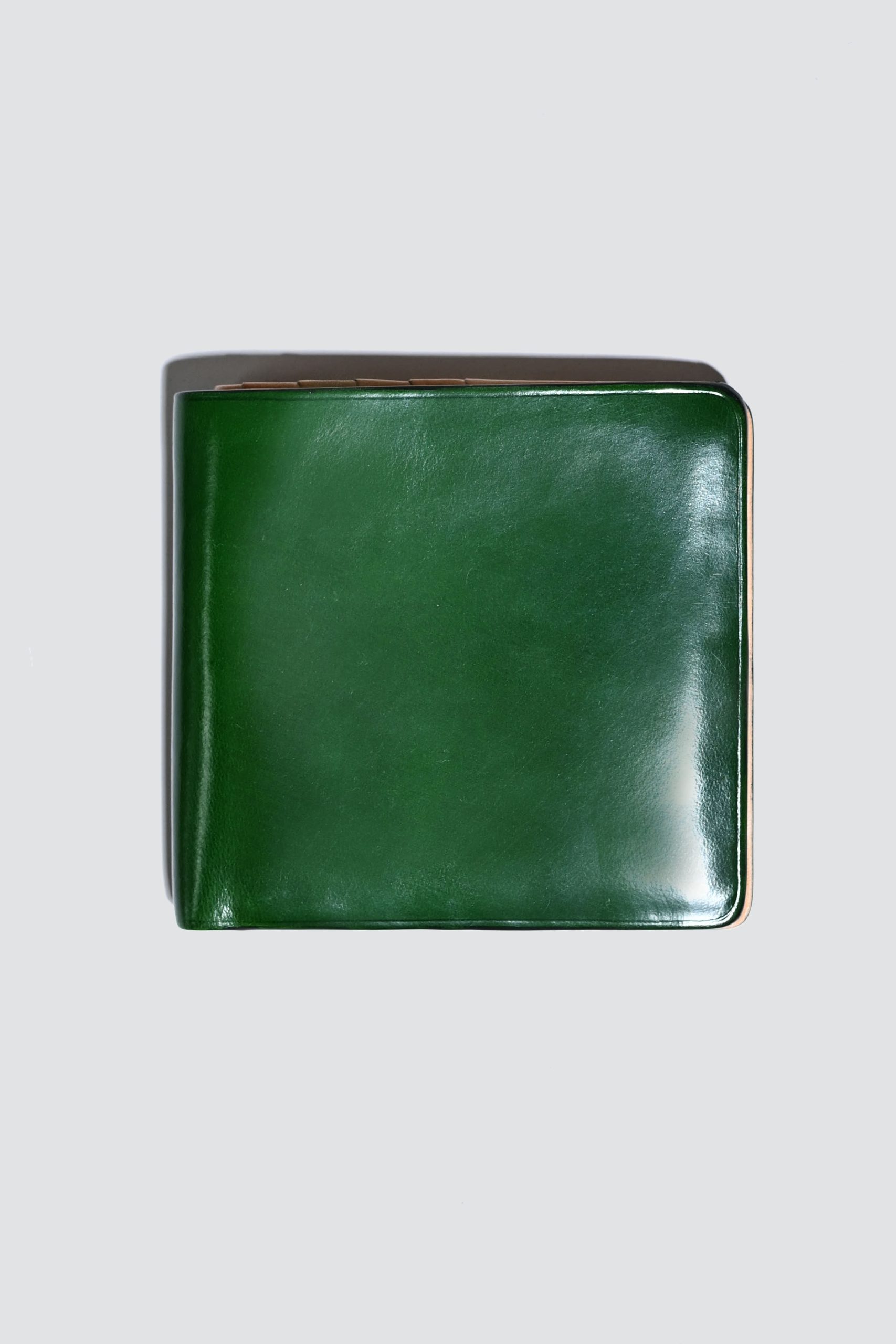 IL BUSSETTO Bifold Wallet with Snap Closure, Forest green
